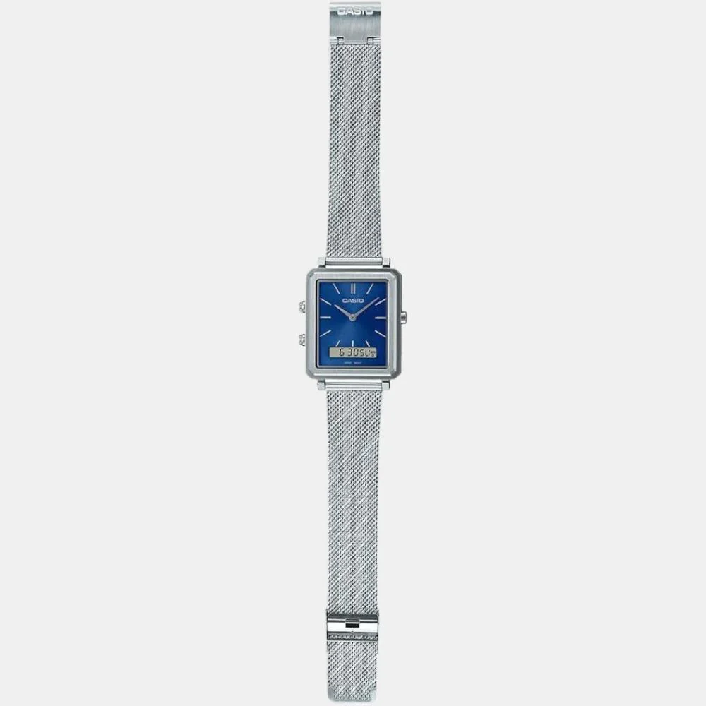 Enticer Men Quartz Blue Dial Analog Mesh Watch A2086 - Image 5