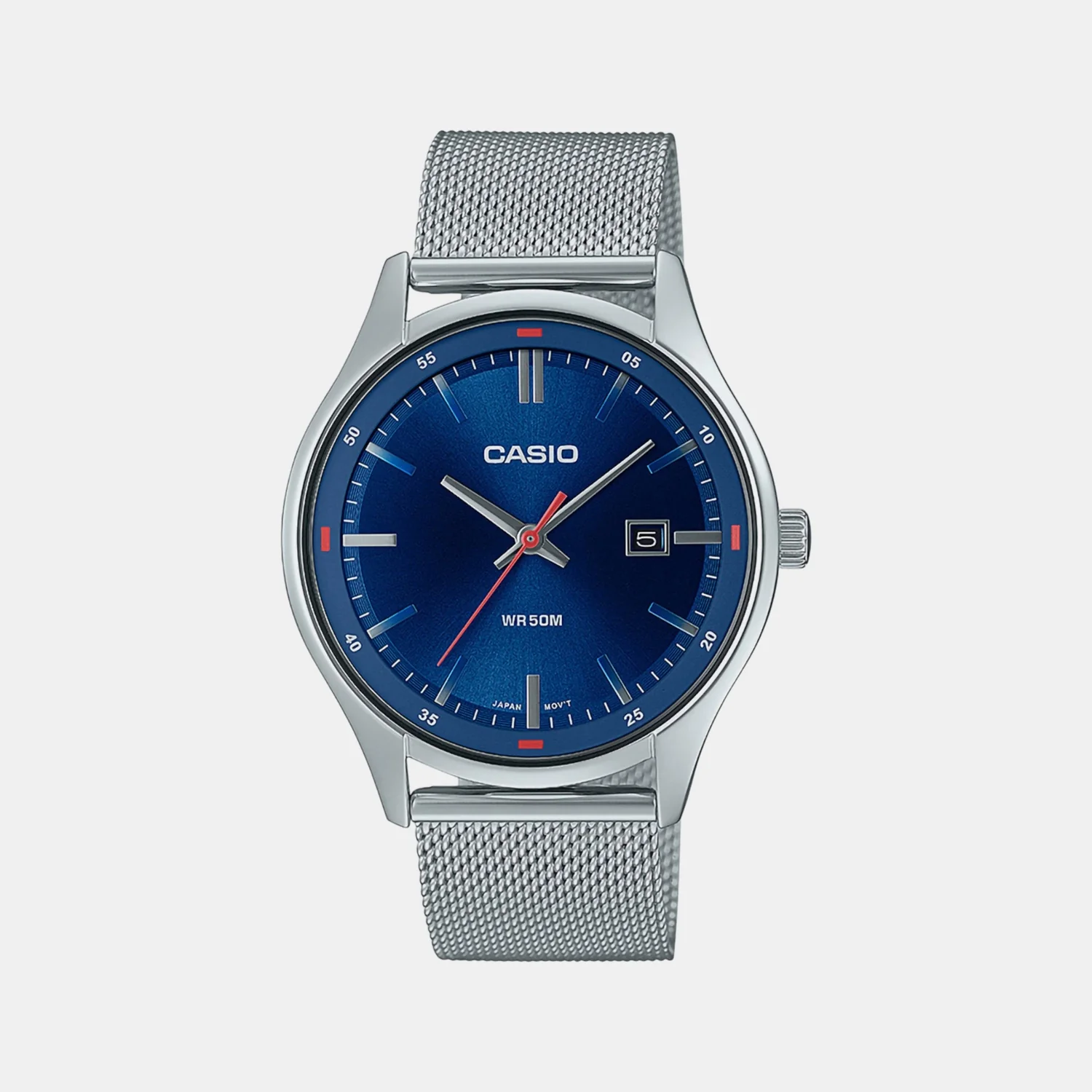 Enticer Men Quartz Blue Dial Analog Stainless Steel Watch A2107