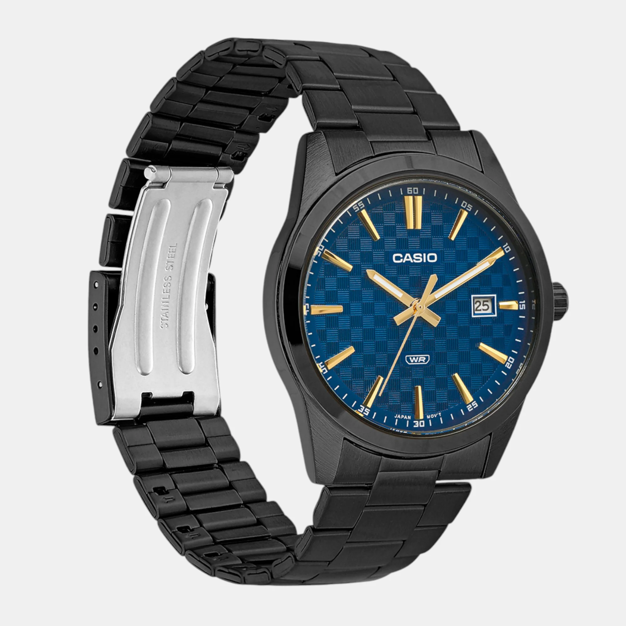 Enticer Men Quartz Blue Dial Analog Stainless Steel Watch A2239 - Image 4