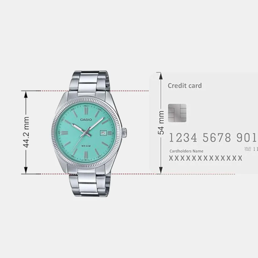 Enticer Men Quartz Blue Dial Analog Stainless Steel Watch A2371 - Image 6