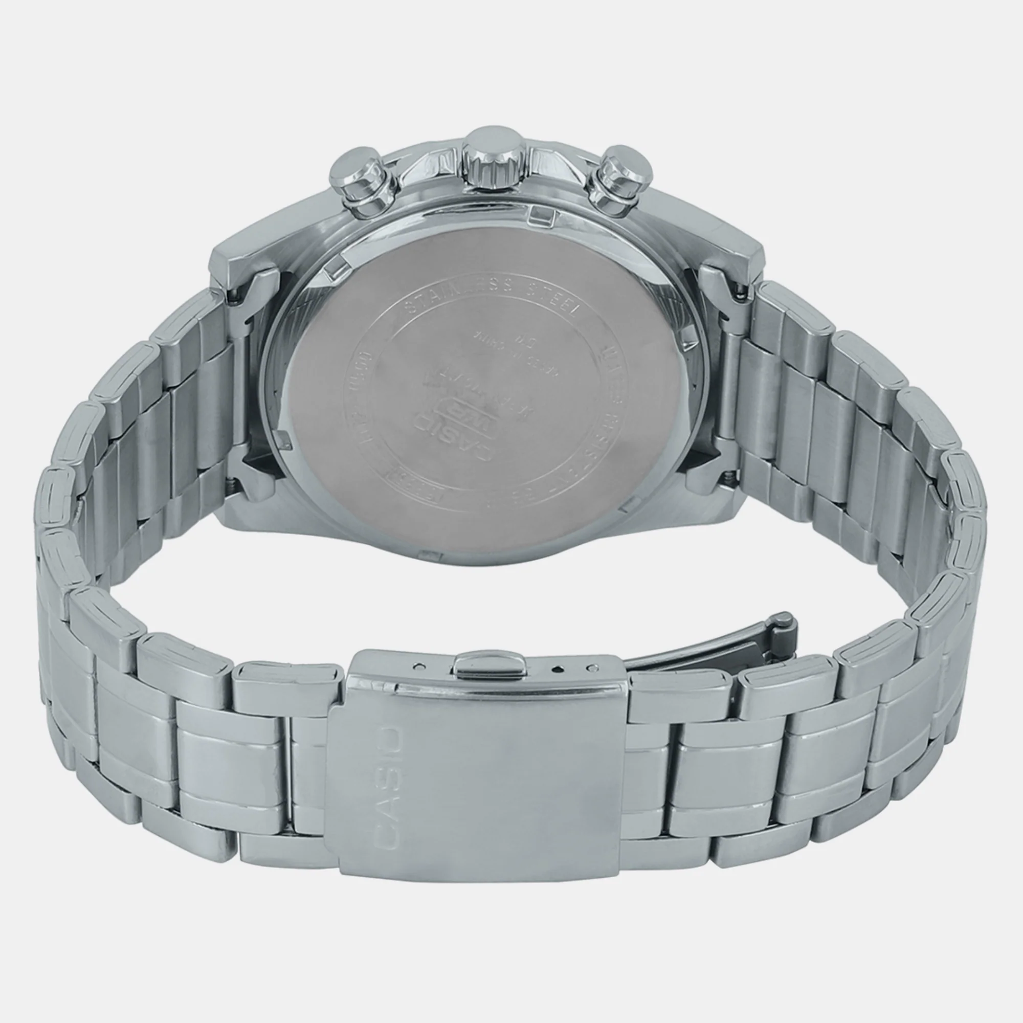 Enticer Men Quartz Blue Dial Chronograph Stainless Steel Watch A2148 - Image 4