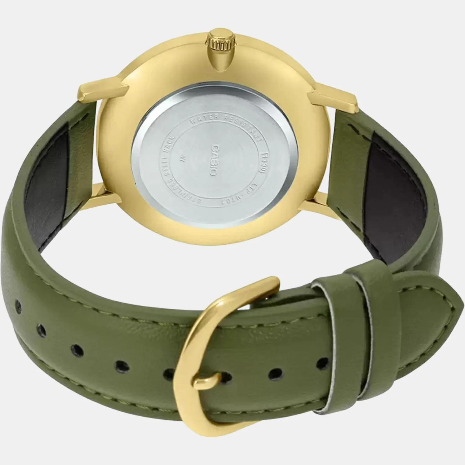Enticer Men Quartz Green Dial Analog Leather Watch A1782 - Image 5