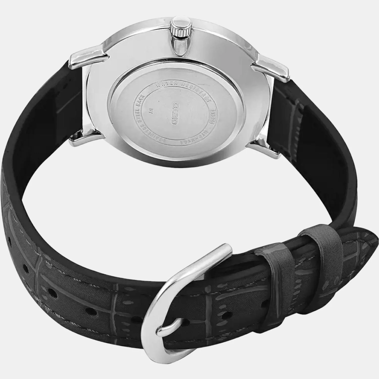 Enticer Men Quartz Silver Dial Analog Leather Watch A1617 - Image 5