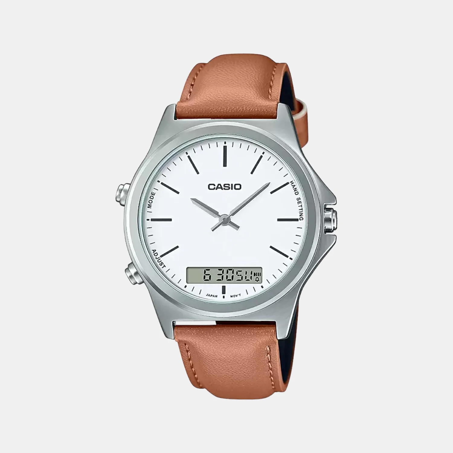 Enticer Men Quartz White Dial Analog Leather Watch A1927