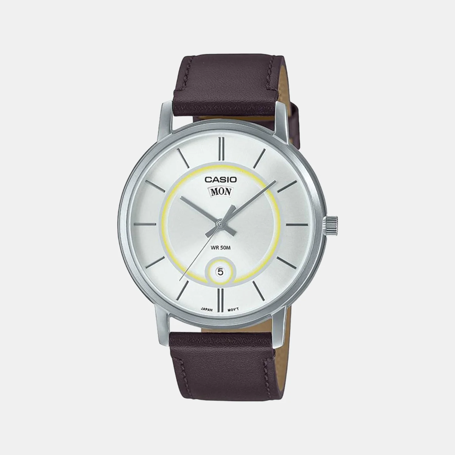 Enticer Men Quartz White Dial Analog Leather Watch A2046
