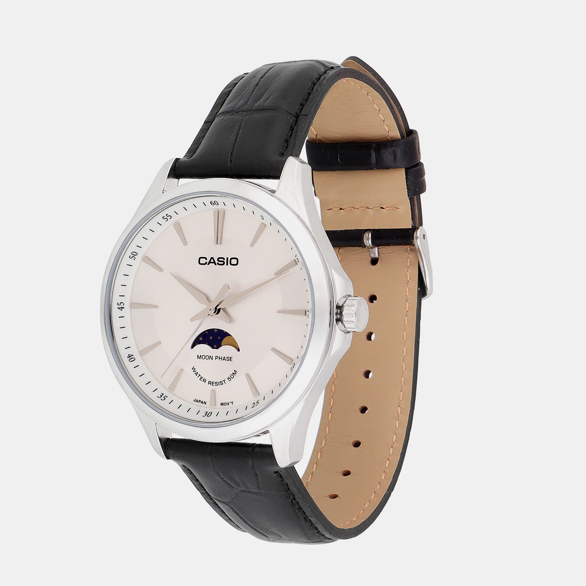 Enticer Men Quartz White Dial Analog Leather Watch A2168 - Image 2