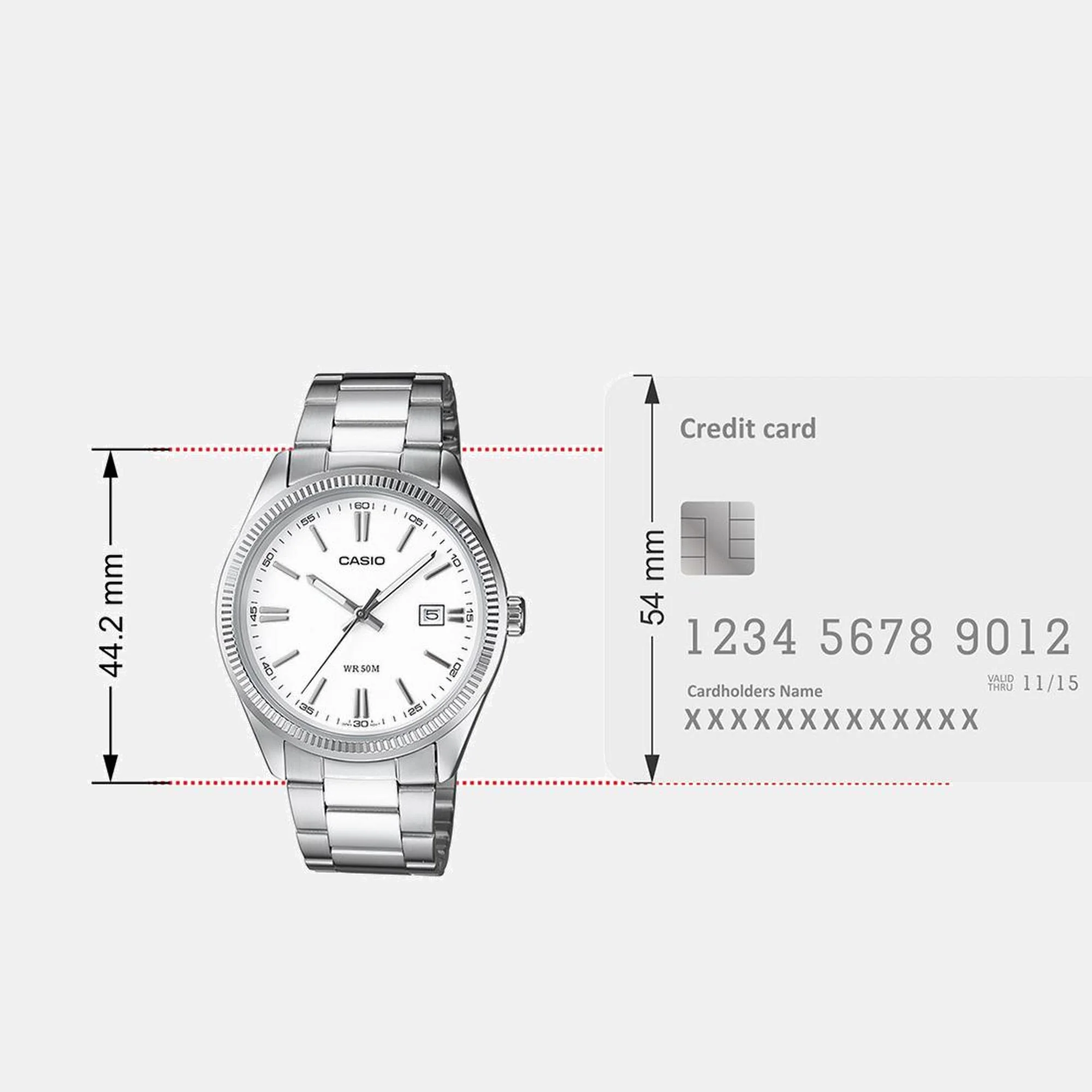 Enticer Men Quartz White Dial Analog Stainless Steel Watch A1539 - Image 8