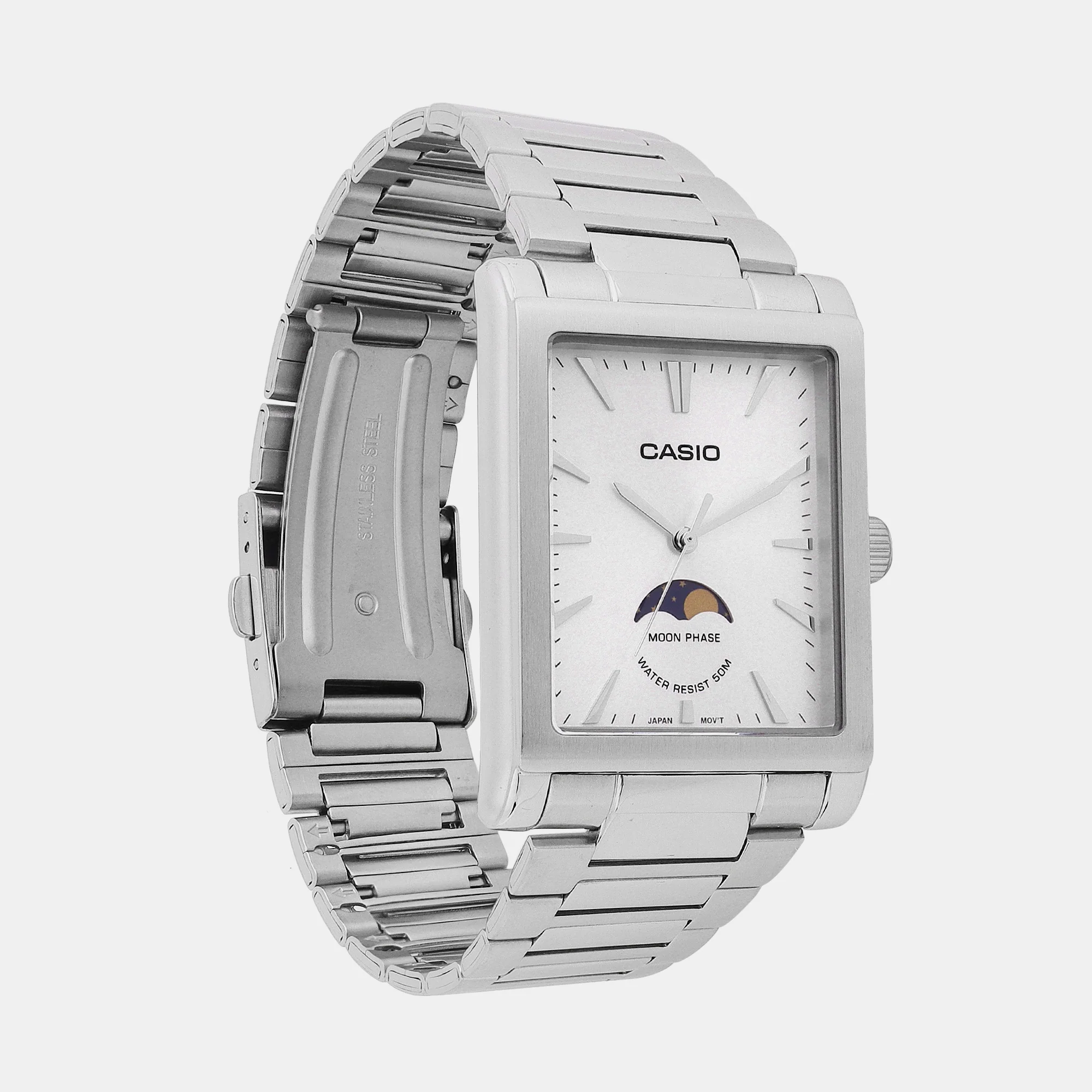 Enticer Men Quartz White Dial Analog Stainless Steel Watch A2171 - Image 3
