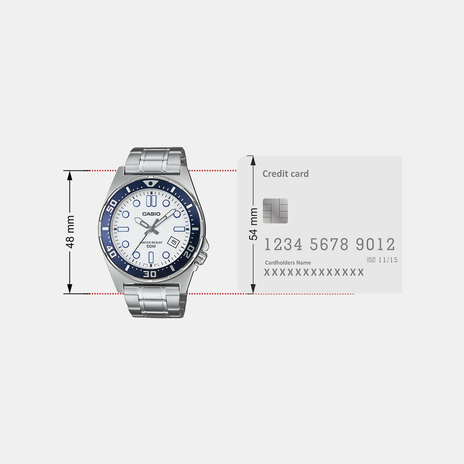 Enticer Men Quartz White Dial Analog Stainless Steel Watch A2379 - Image 6