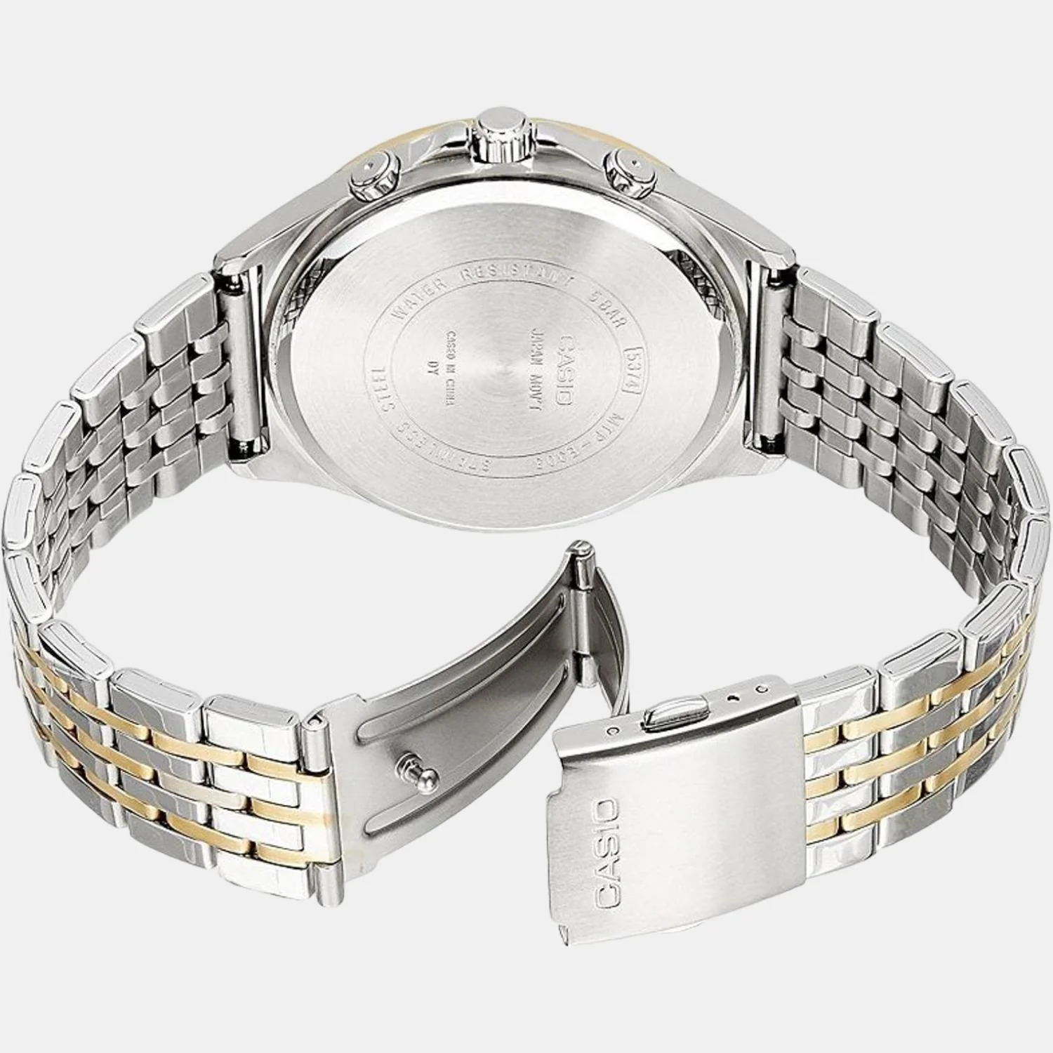 Enticer Men Quartz White Dial Chronograph Stainless Steel Watch A960 - Image 3
