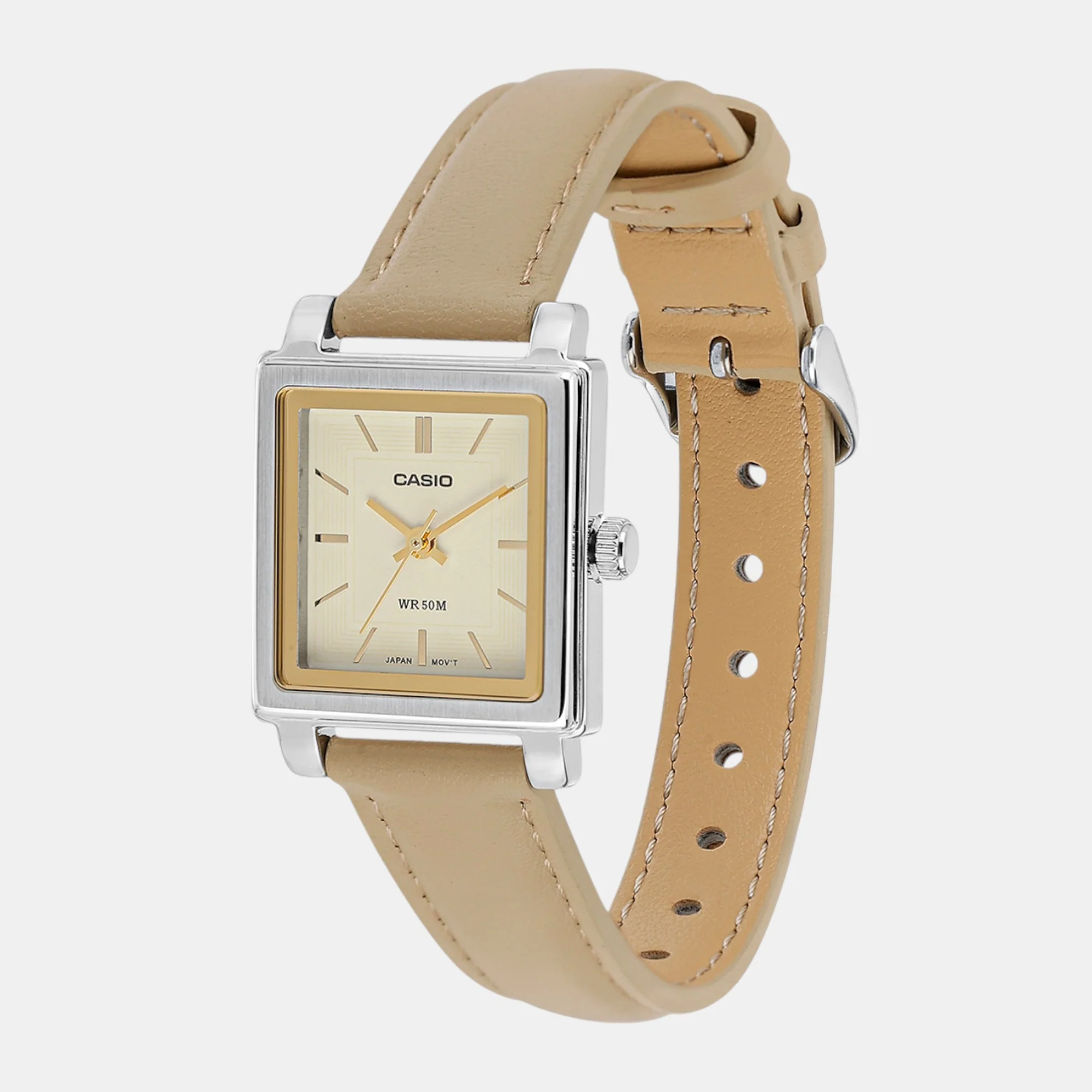 Enticer Women Quartz Beige Dial Analog Leather Watch A2235 - Image 4