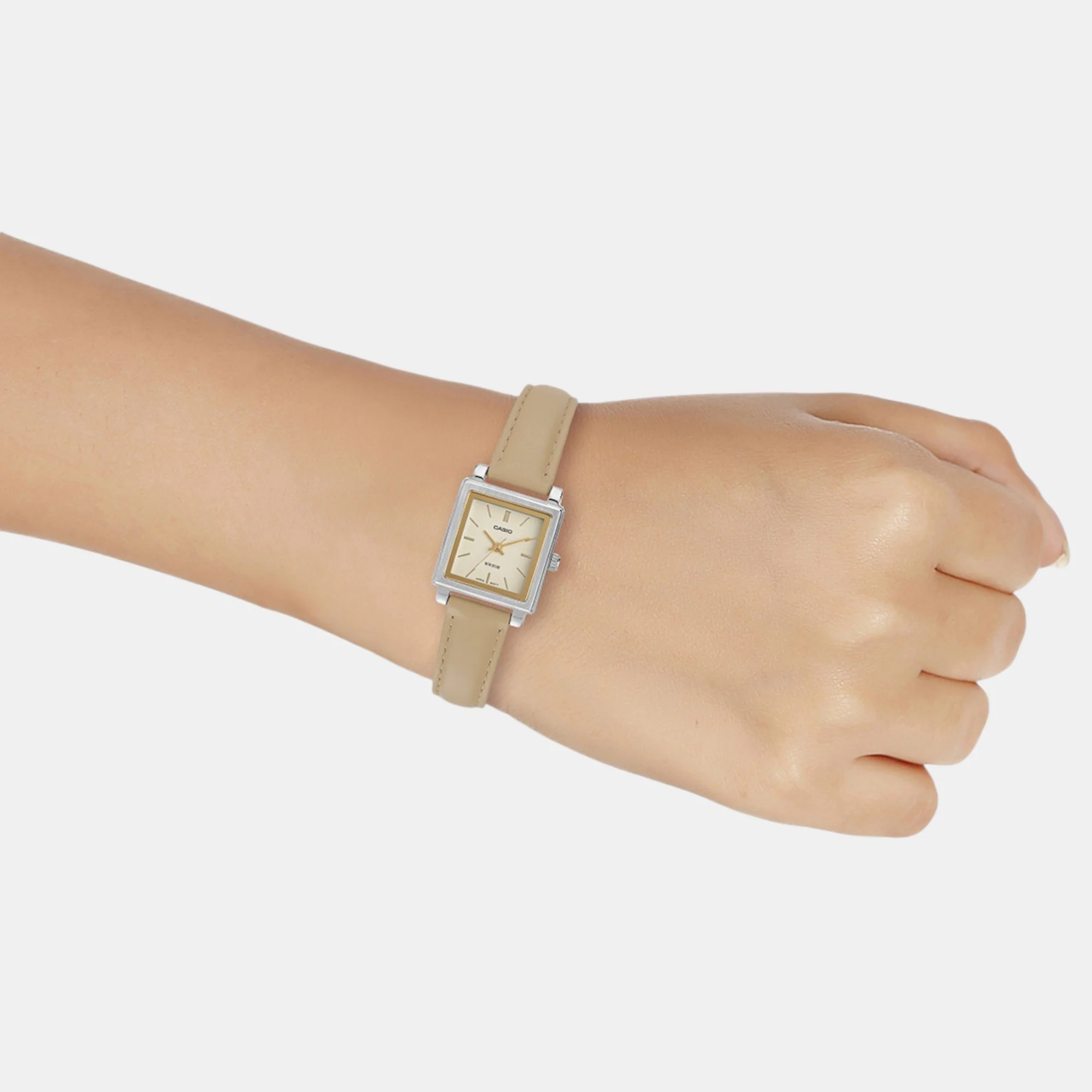 Enticer Women Quartz Beige Dial Analog Leather Watch A2235 - Image 9