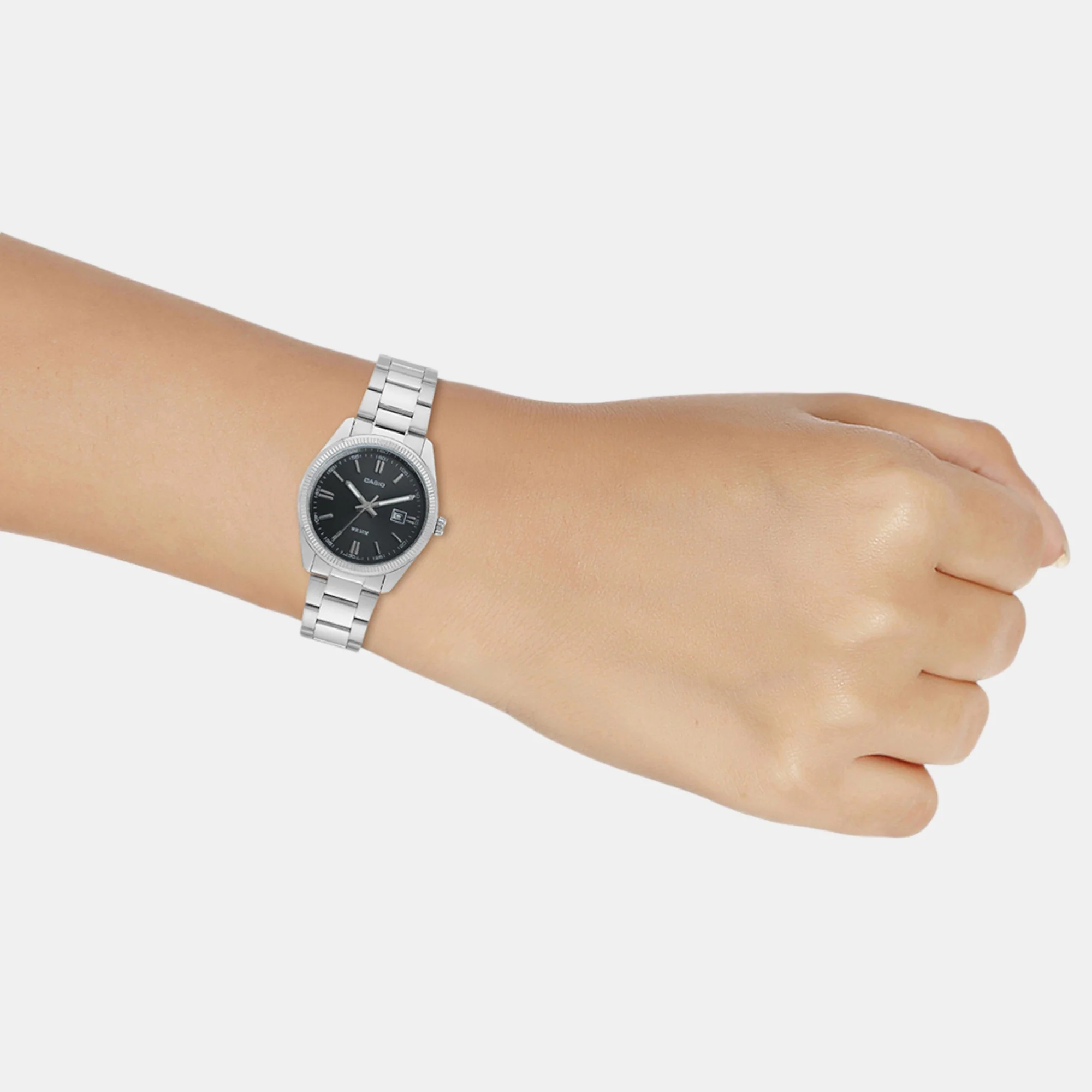 Enticer Women Quartz Black Dial Analog Stainless Steel Watch A1535 - Image 8