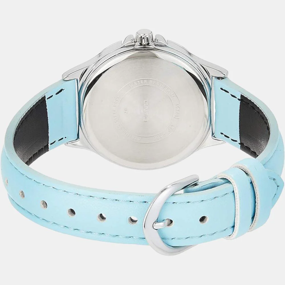 Enticer Women Quartz Blue Dial Chronograph Leather Watch A1701 - Image 2