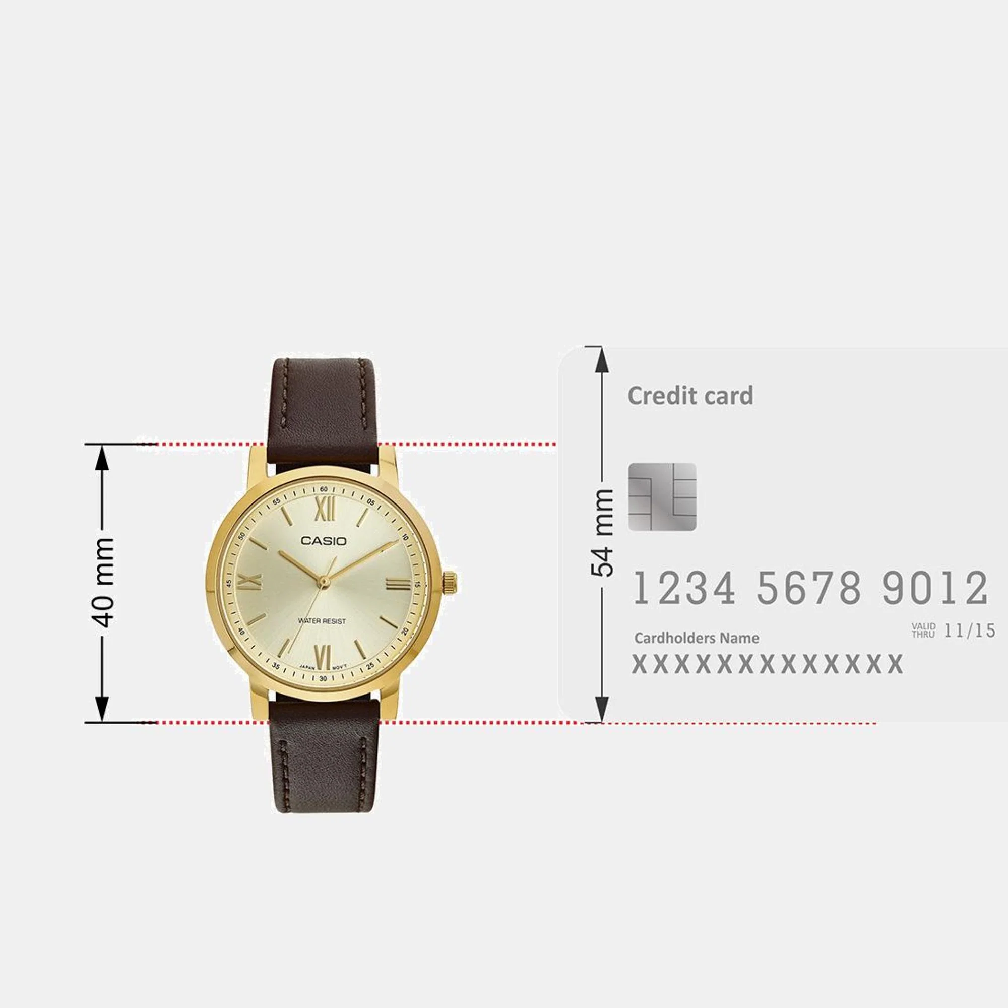 Enticer Women Quartz Gold Dial Analog Leather Watch A2159 - Image 10