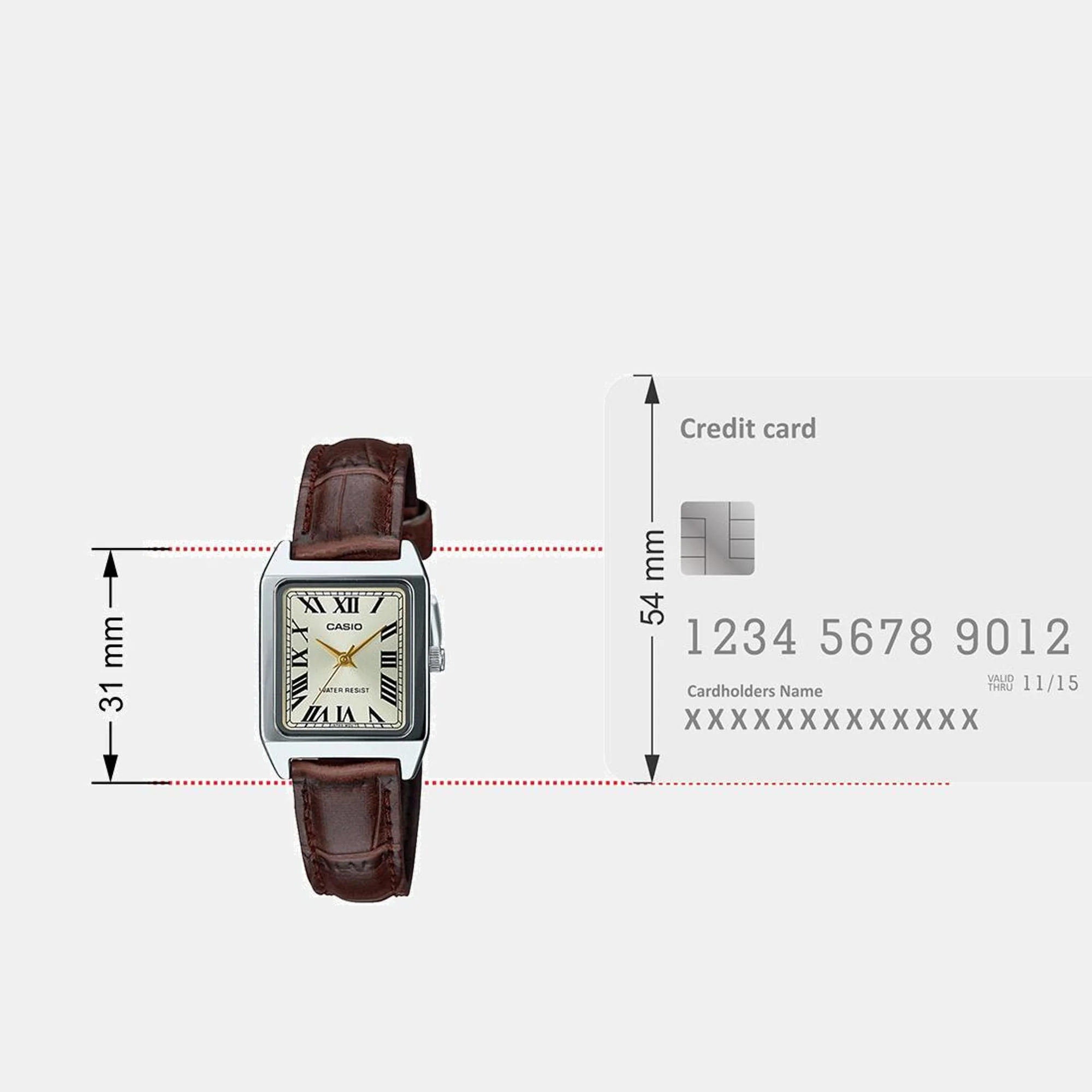 Enticer Women Quartz Gold Dial Analog Leather Watch A2291 - Image 7