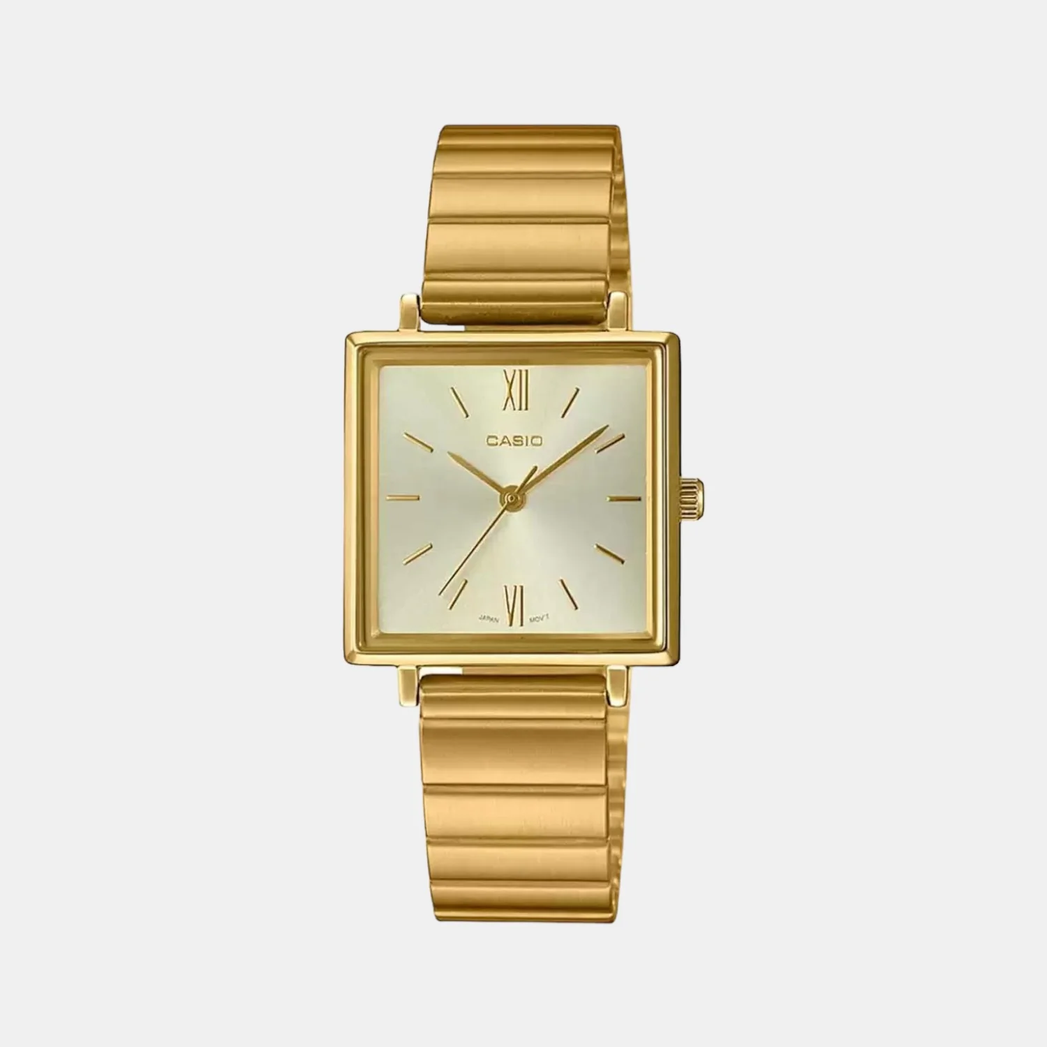 Enticer Women Quartz Gold Dial Analog Stainless Steel Watch A1544