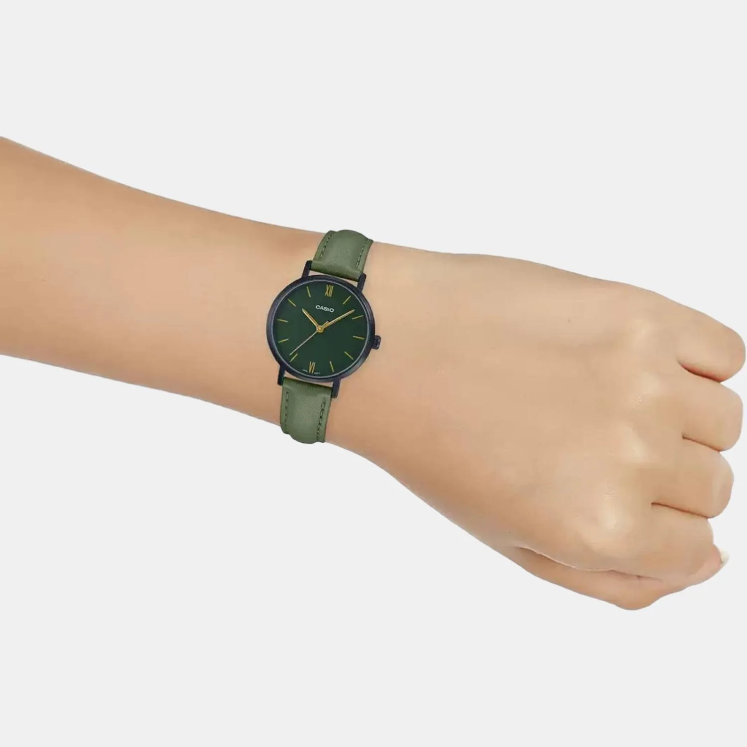 Enticer Women Quartz Green Dial Analog Leather Watch A2002 - Image 7