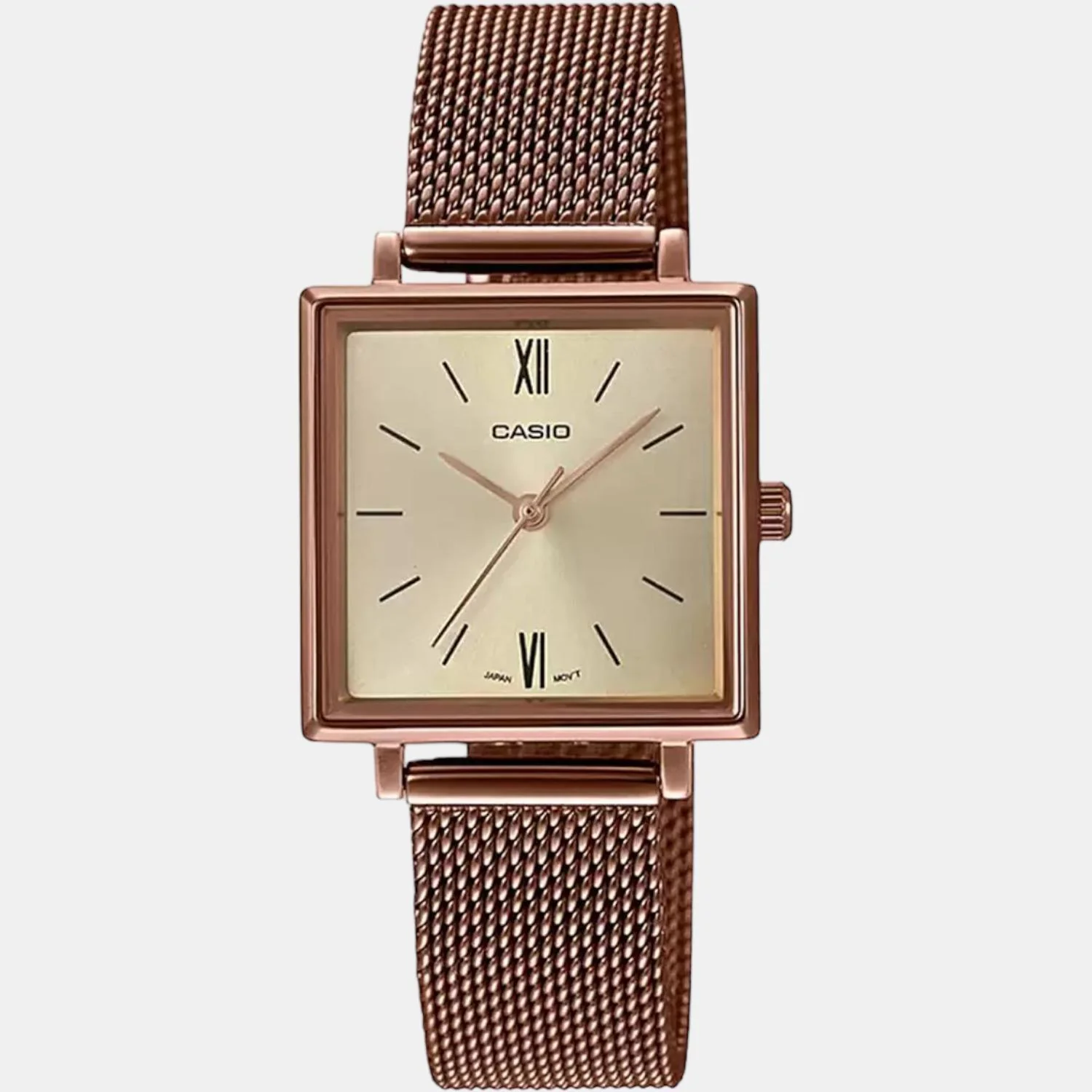 Enticer Women Quartz Beige Dial Analog Mesh Watch A1548 - Image 3