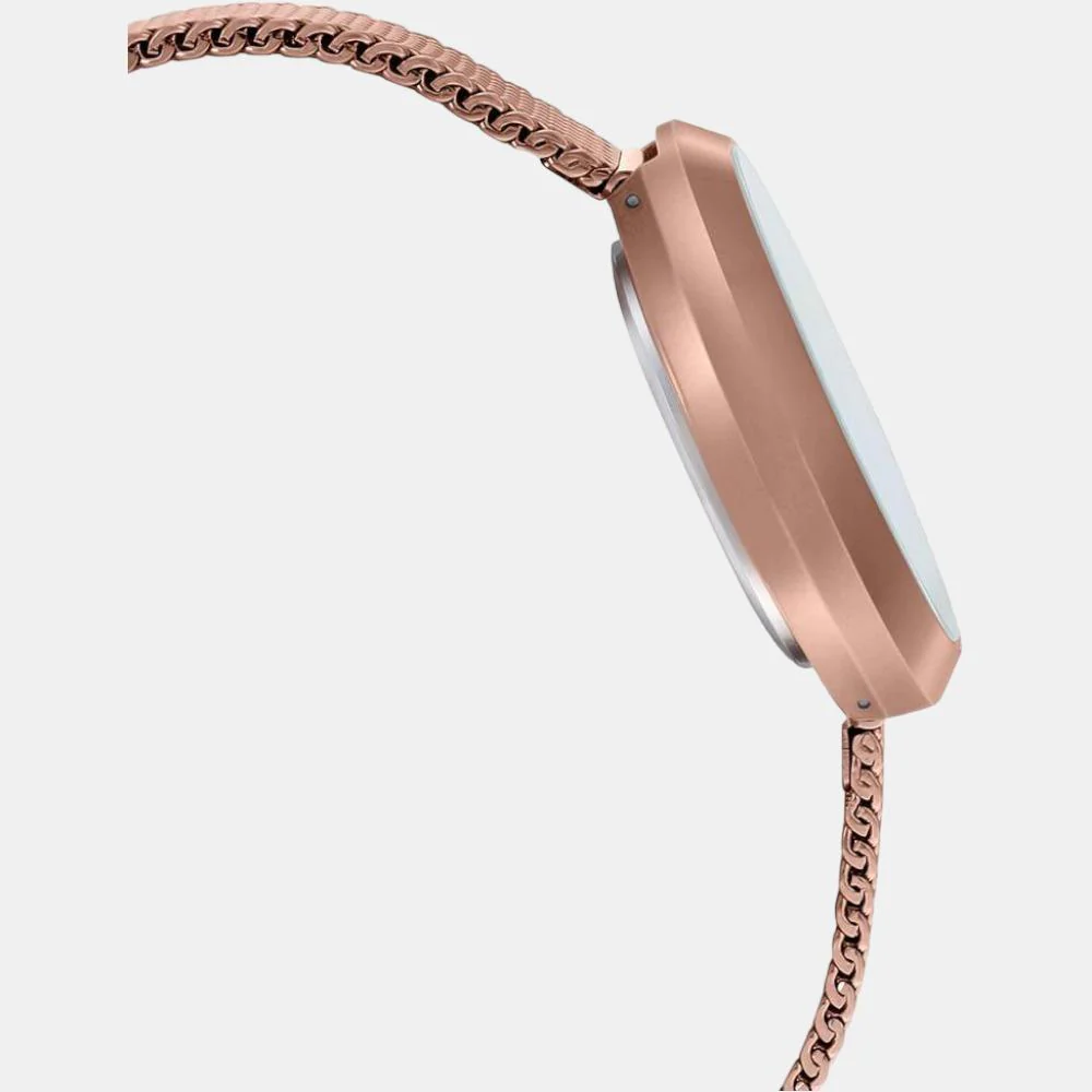 Enticer Women Quartz Rose Gold Dial Analog Mesh Watch A1852 - Image 3