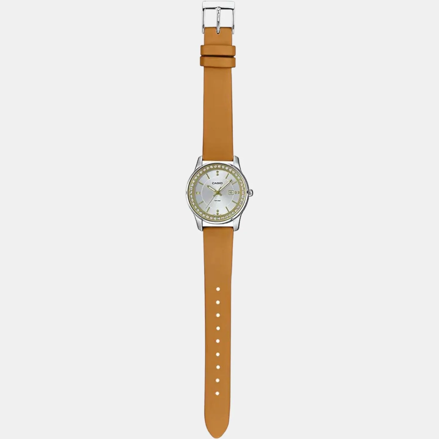 Enticer Women Quartz Silver Dial Analog Leather Watch A1586 - Image 7
