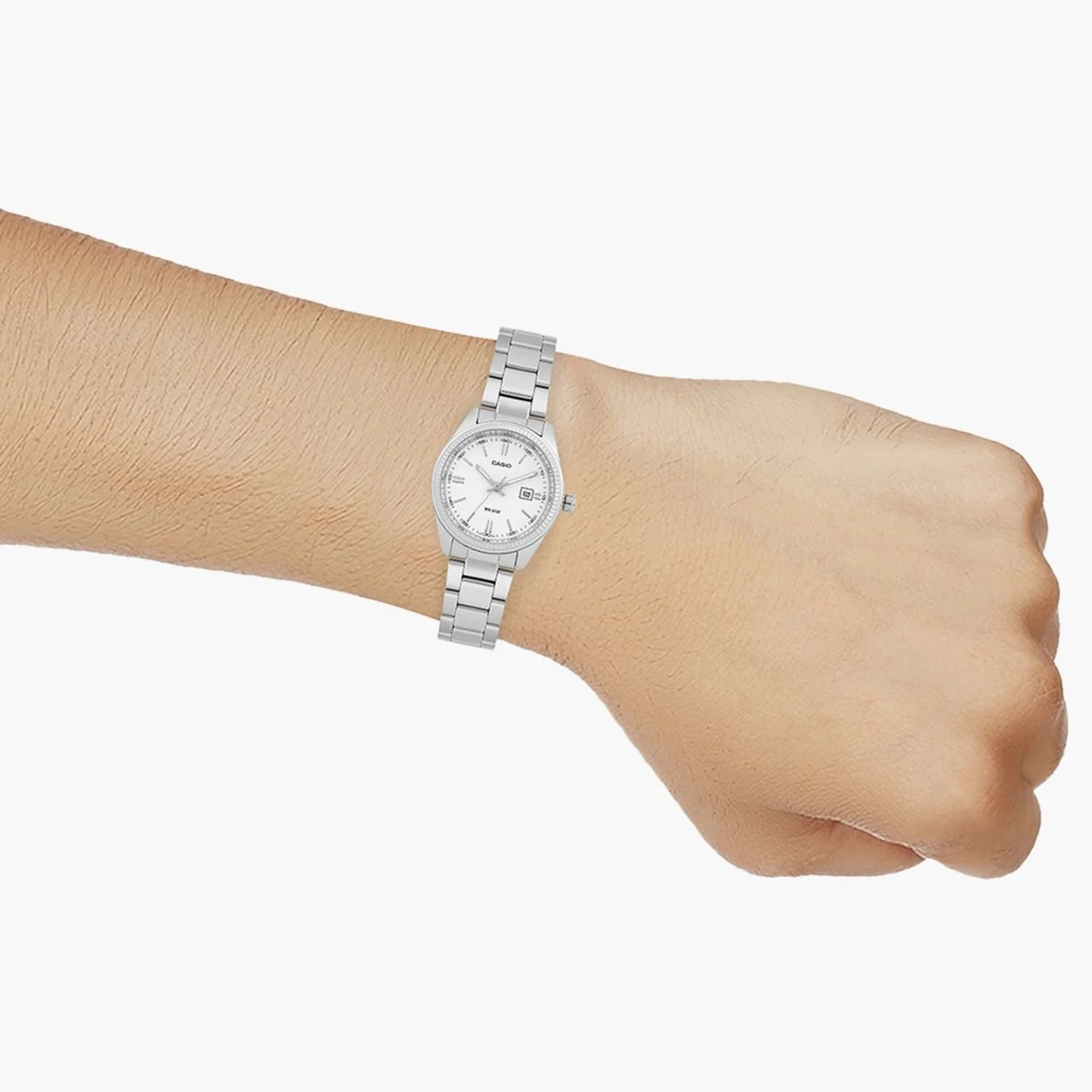 Enticer Women Quartz White Dial Analog Stainless Steel Watch A758 - Image 5