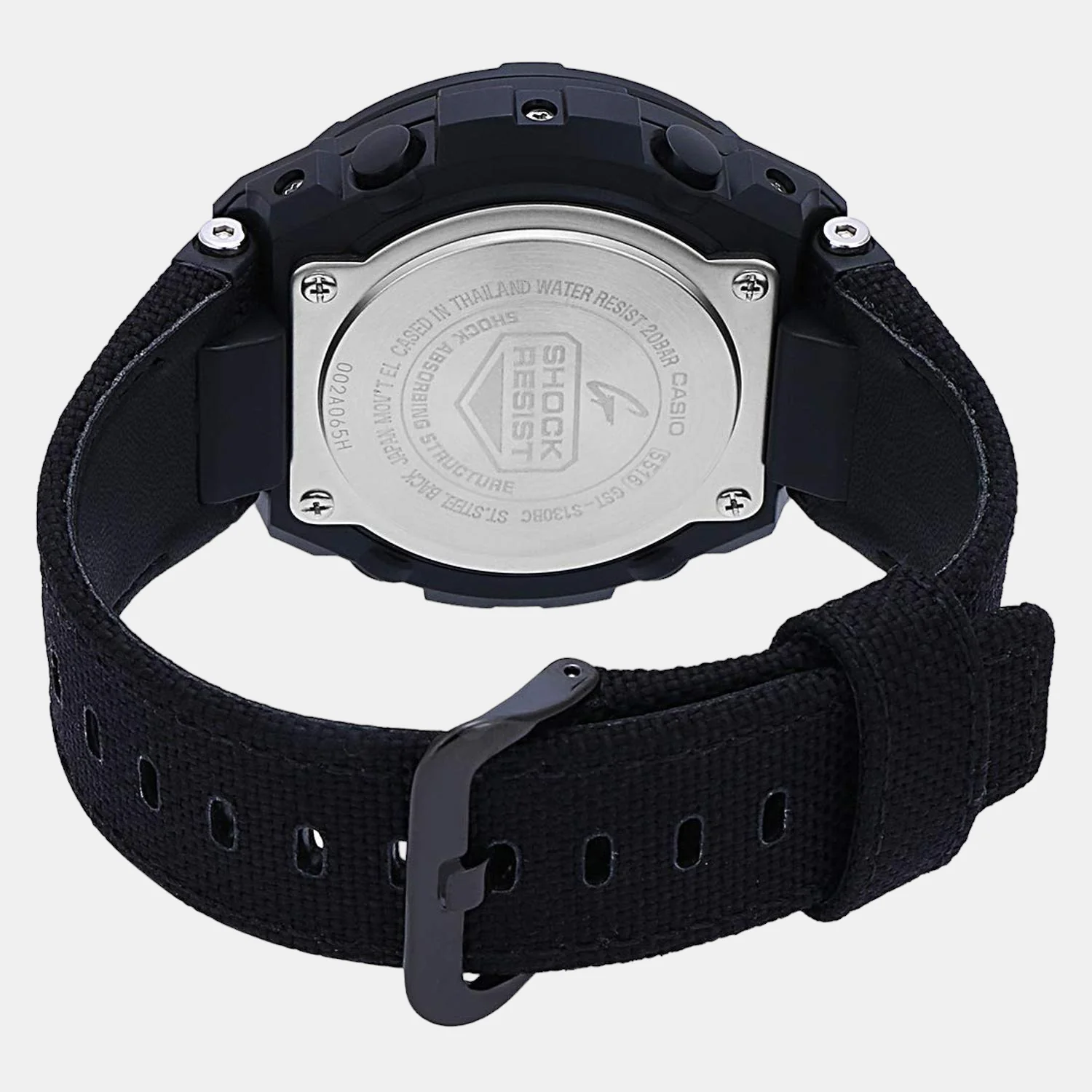 G-Shock Men Quartz Black Dial Analog-Digital Leather Watch G858 - Image 3