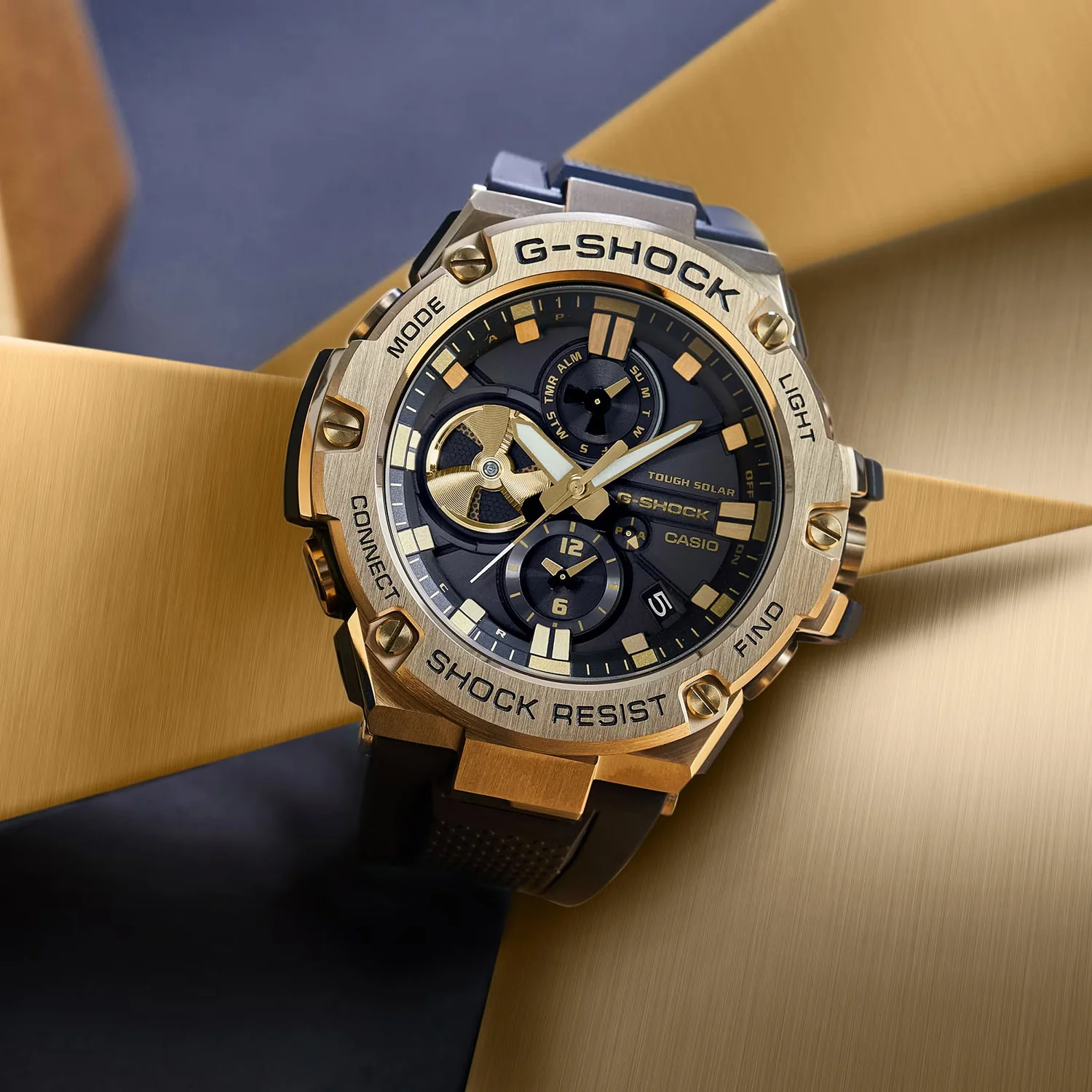 G-Shock Men Quartz Gold Dial Analog-Digital Resin Watch G1273 - Image 5