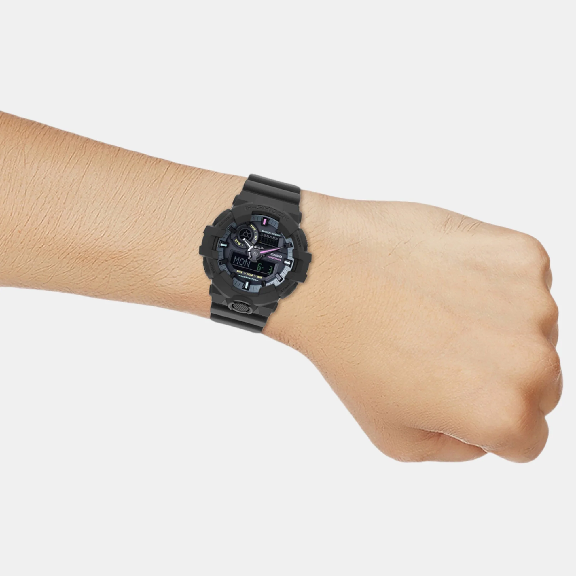 G-Shock Men Quartz Black Dial Analog-Digital Resin Watch G1553 - Image 8
