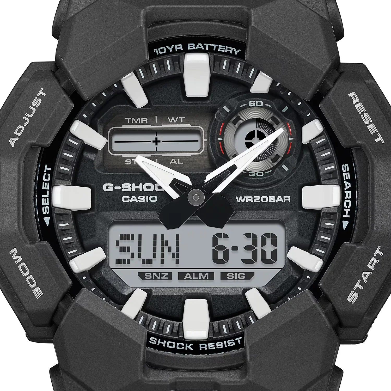 G-Shock Men Quartz Black Dial Analog-Digital Resin Watch G1601 - Image 10