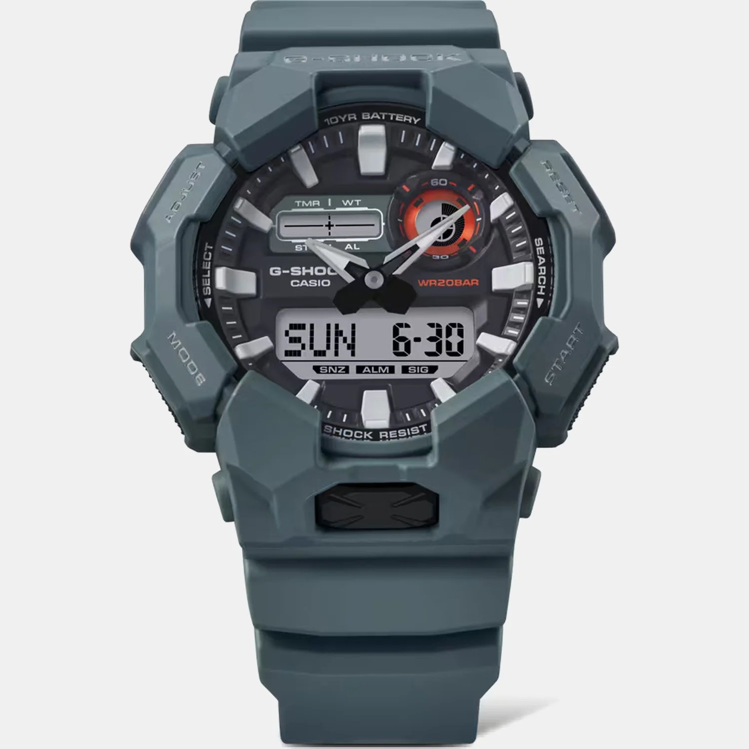 G-Shock Men Quartz Black Dial Analog-Digital Resin Watch G1602 - Image 4