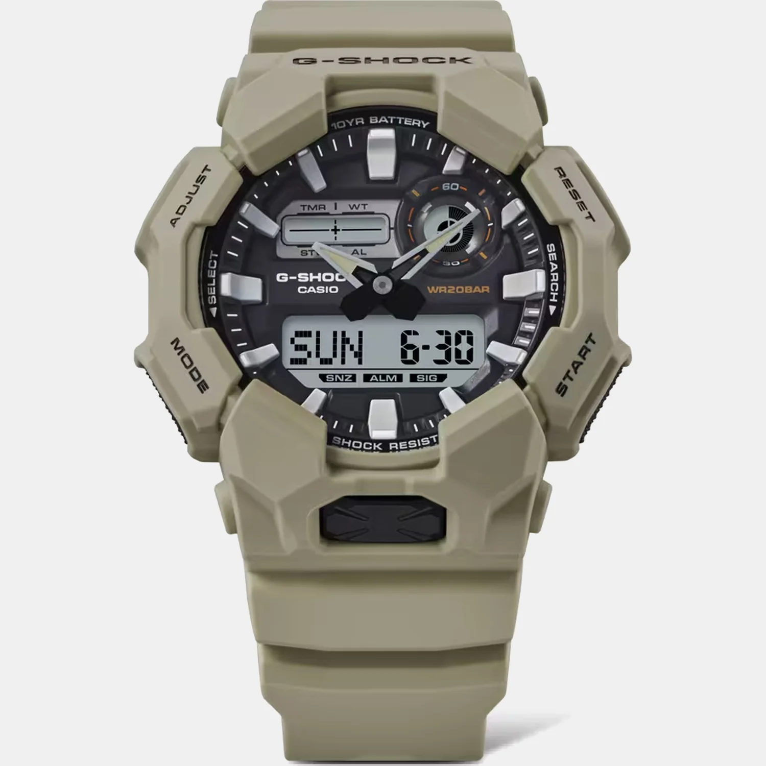 G-Shock Men Quartz Black Dial Analog-Digital Resin Watch G1603 - Image 3