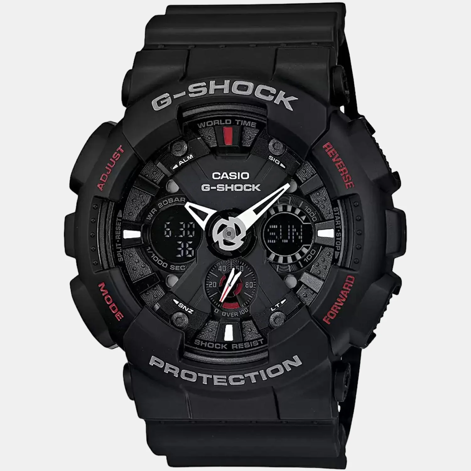 G-Shock Men Quartz Black Dial Analog-Digital Resin Watch G346 - Image 3
