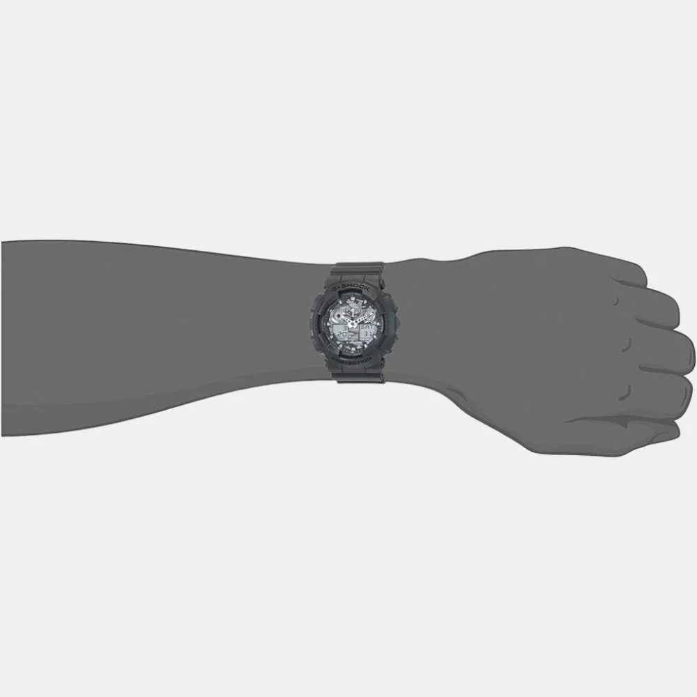 G-Shock Men Quartz Black Dial Analog-Digital Resin Watch G521 - Image 3