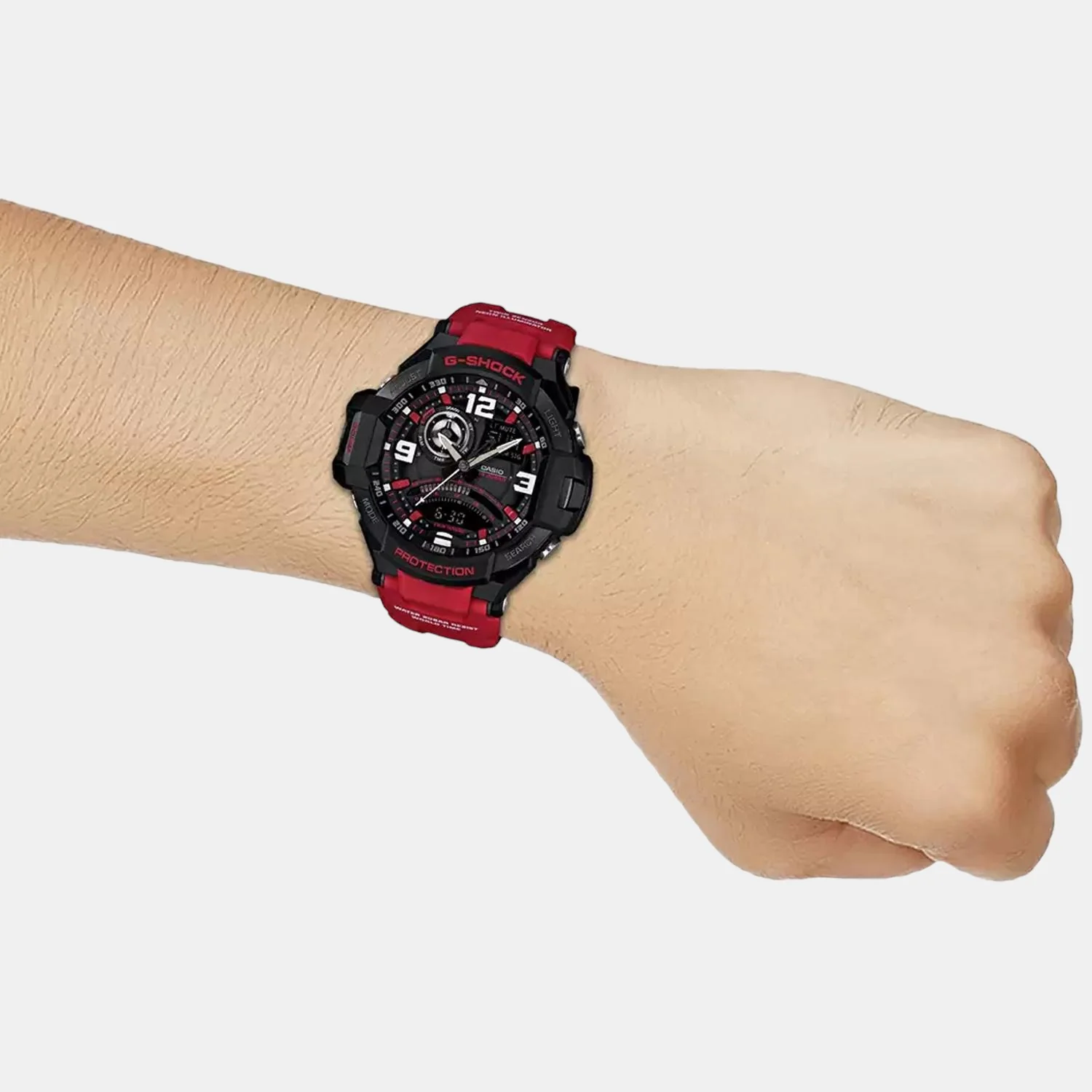 G-Shock Men Quartz Black Dial Analog-Digital Resin Watch G542 - Image 7