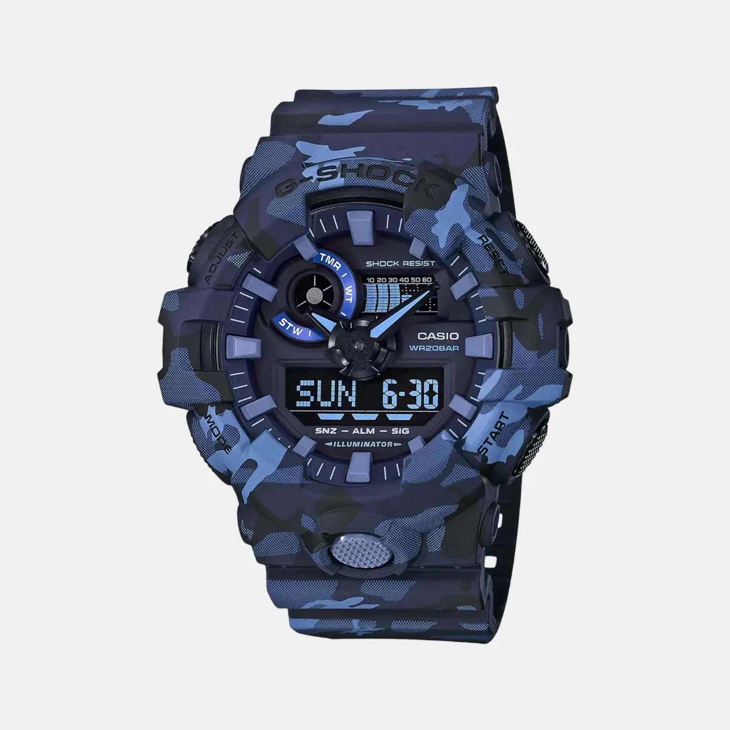 G-Shock Men Quartz Black Dial Analog-Digital Resin Watch G823