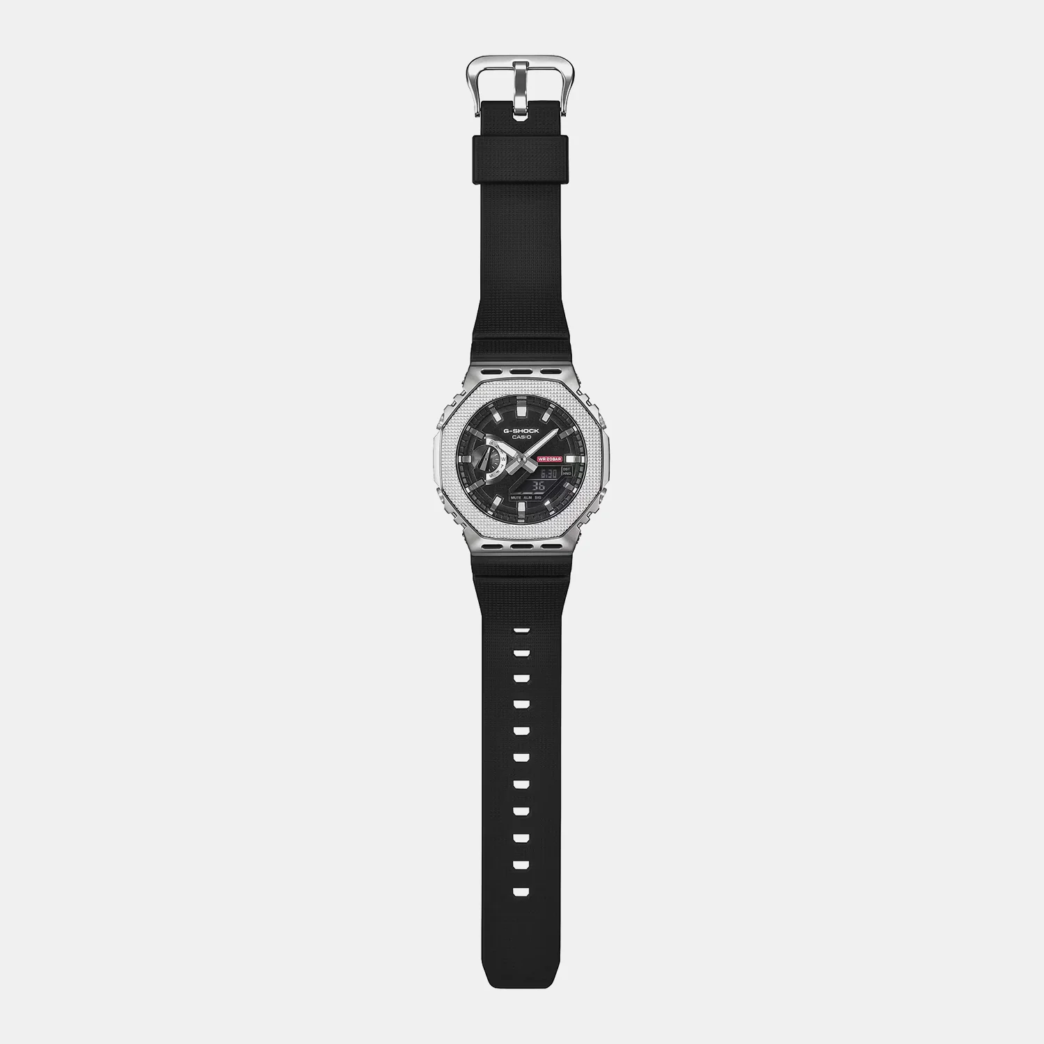 G-shock Men Quartz Black Dial Analog-Digital Rubber Watch G1763 - Image 7