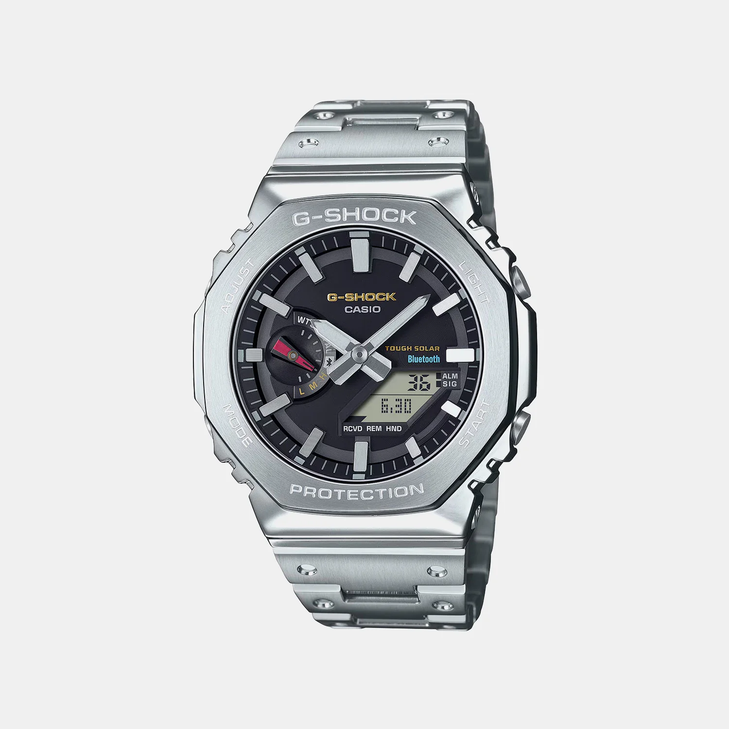 G-Shock Men Quartz Black Dial Analog-Digital Stainless Steel Watch G1714 GM-B2100SD-1CDR - Image 2