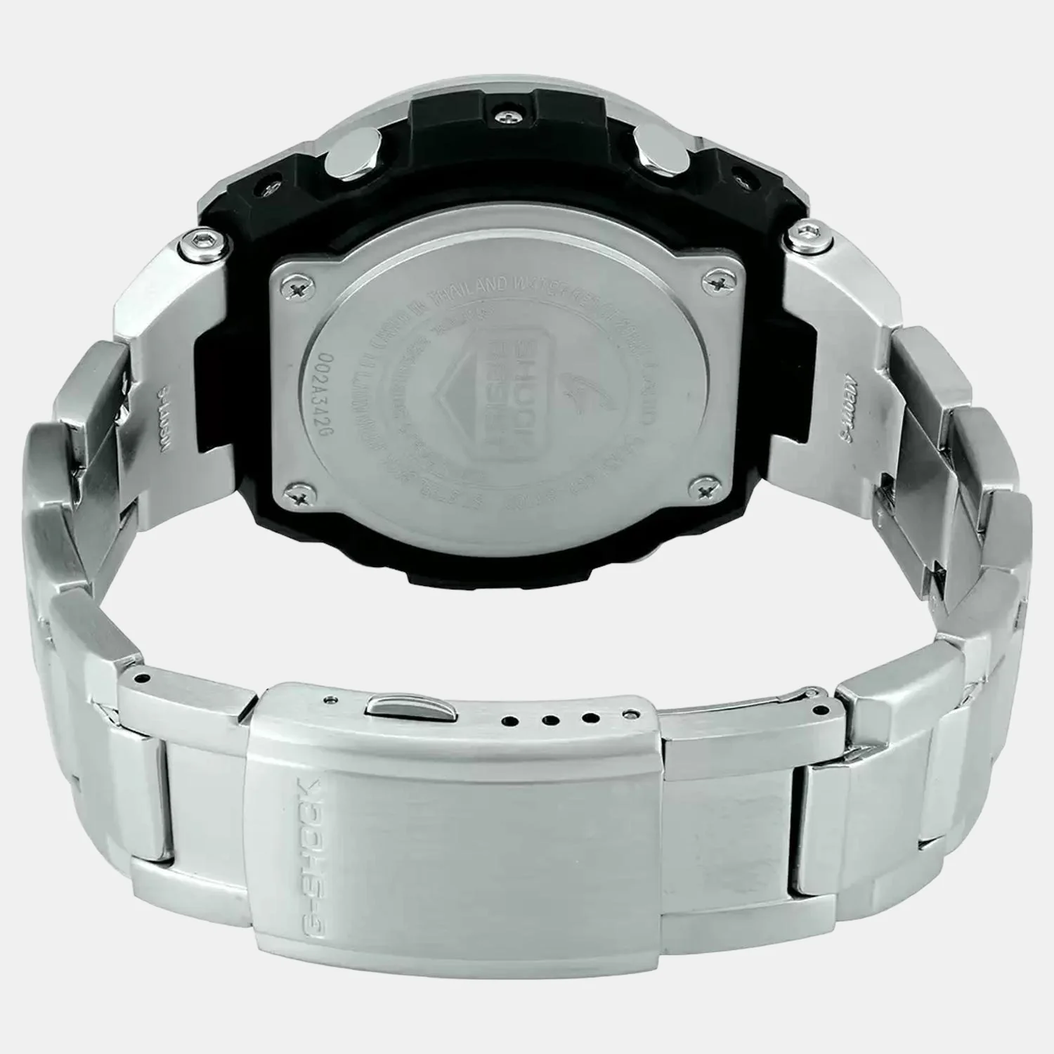 G-Shock Men Quartz Black Dial Analog-Digital Stainless Steel Watch G604 - Image 2