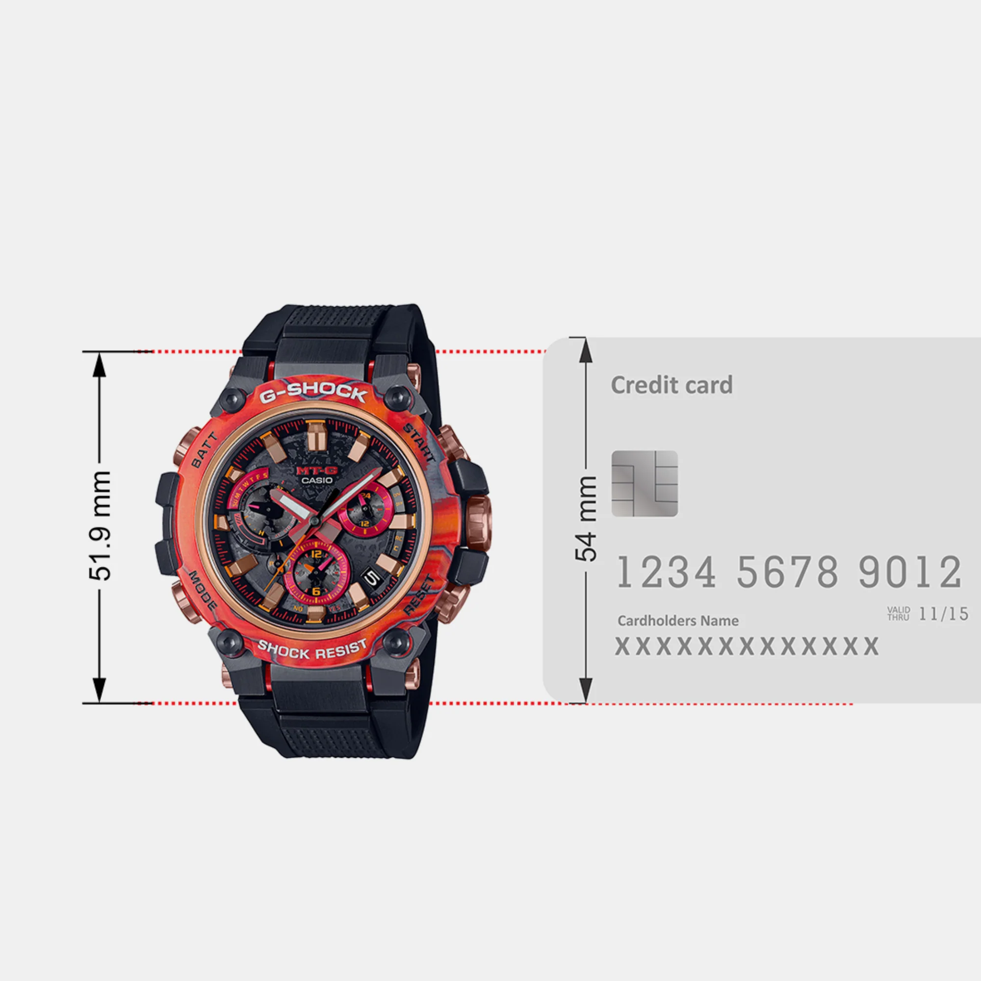G-Shock Men Quartz Black Dial Analog Resin Watch G1333 - Image 7