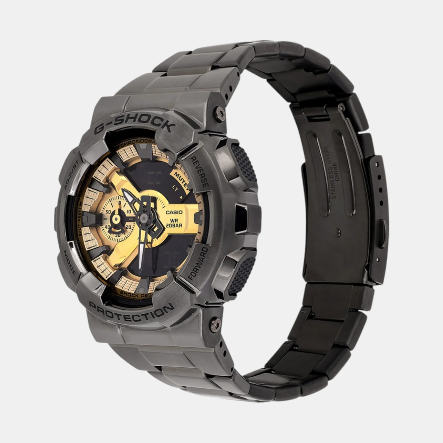 G-Shock Men Quartz Dual Tone Dial Analog Stainless Steel Watch G1688 - Image 2