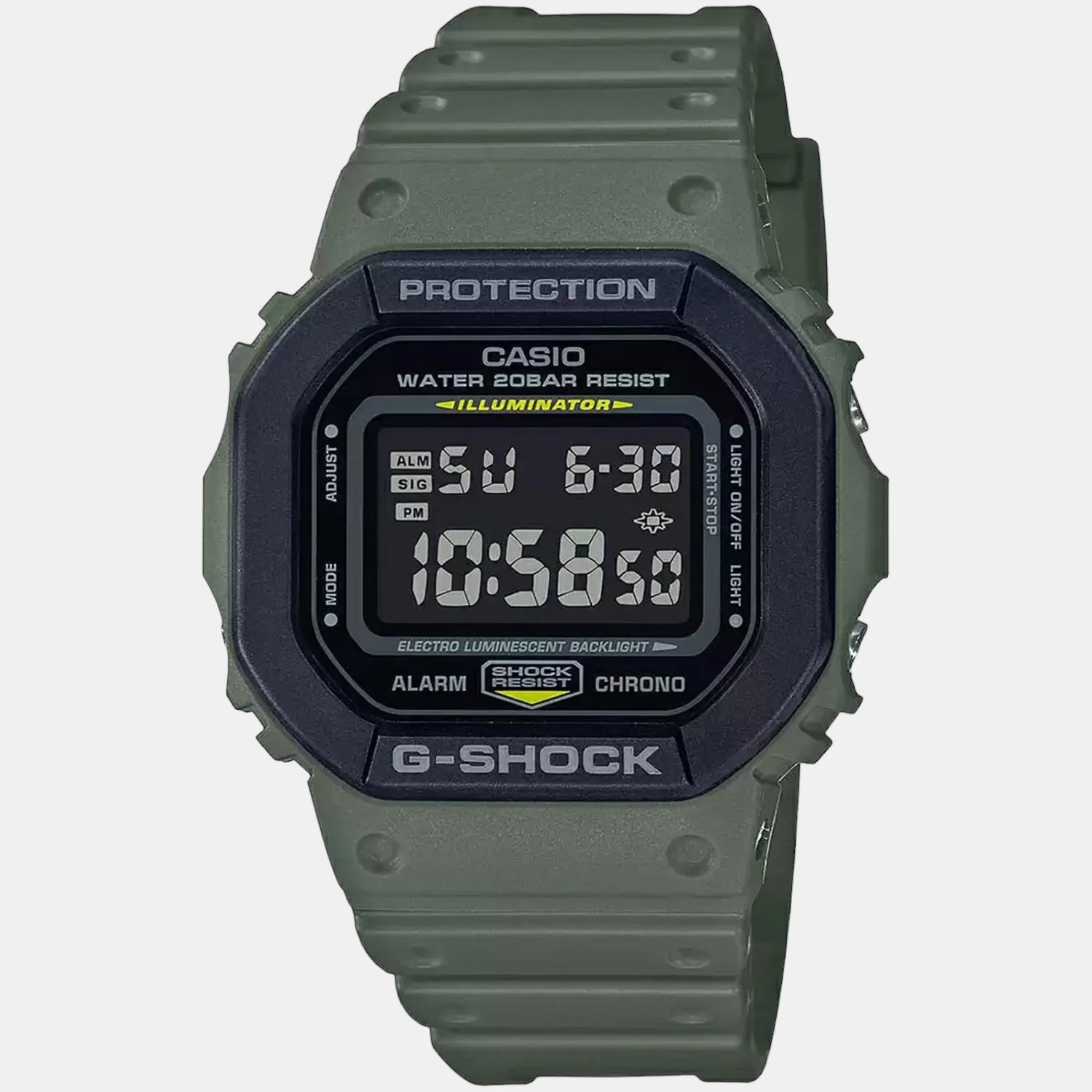 G-Shock Men Quartz Black Dial Digital Resin Watch G1015 - Image 5
