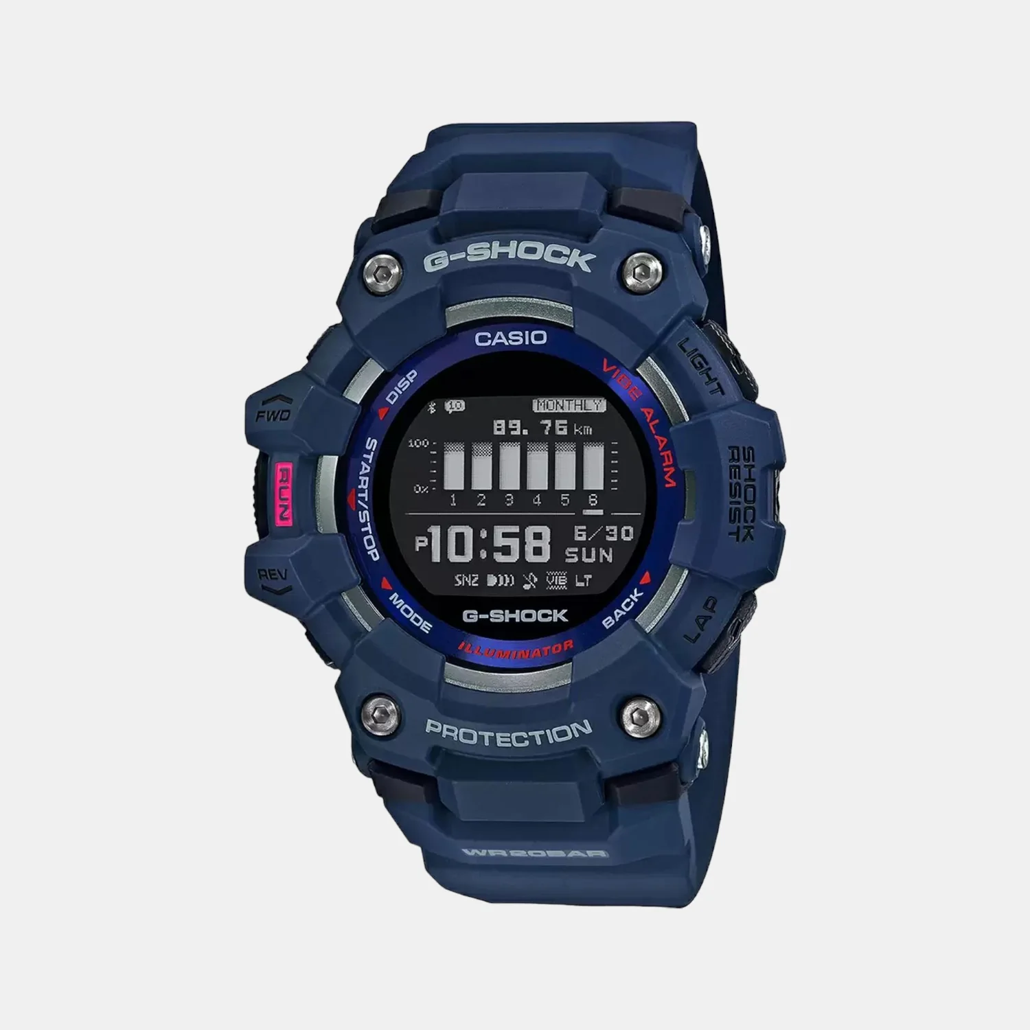 G-Shock Men Quartz Black Dial Digital Resin Watch G1041