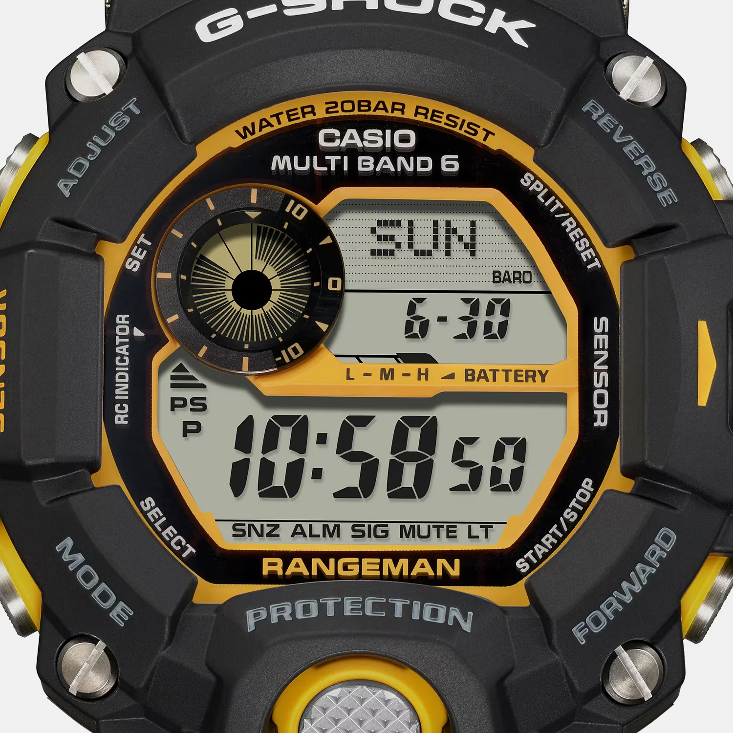 G-Shock Men Quartz Black Dial Digital Resin Watch G1350 - Image 2