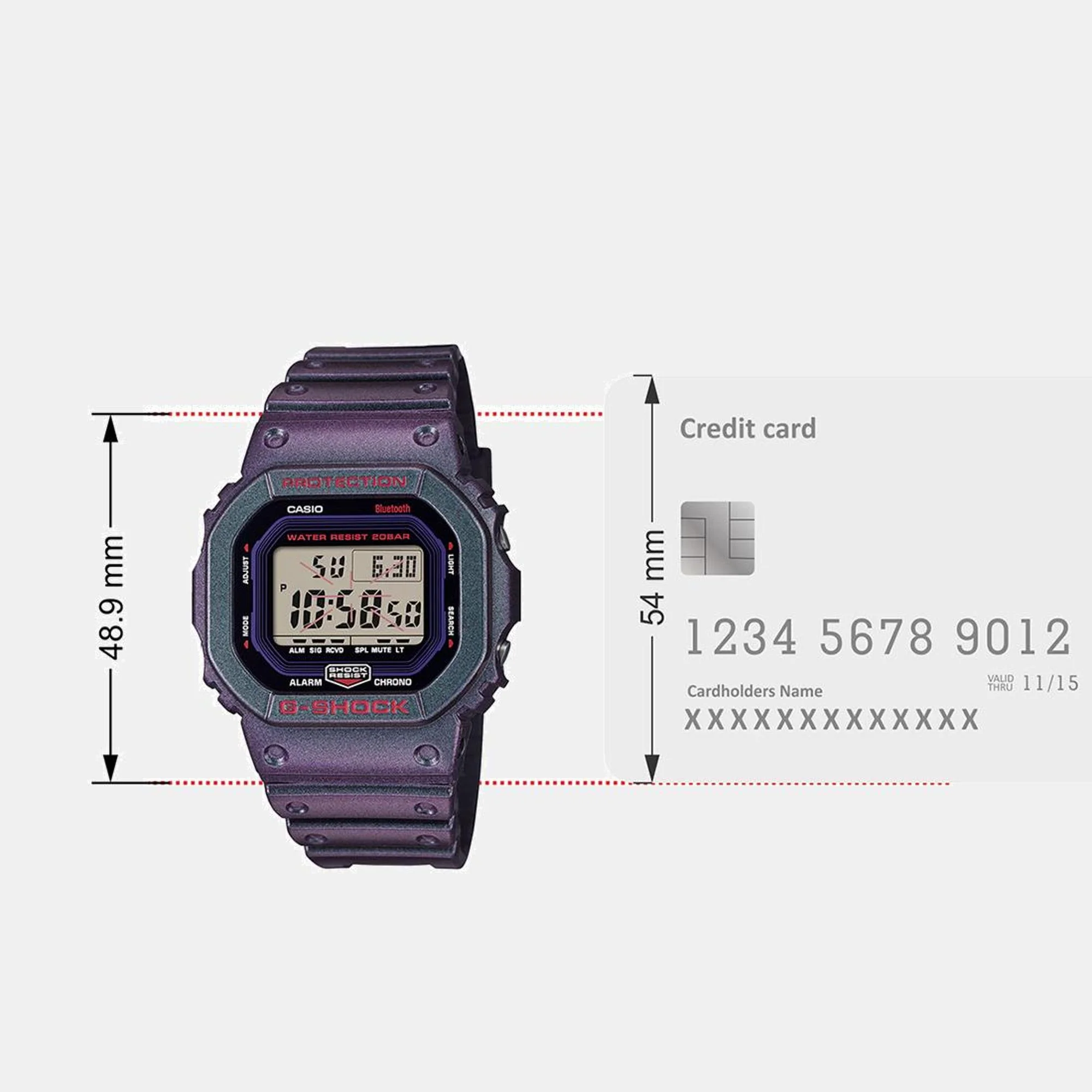 G-Shock Men Quartz Black Dial Digital Resin Watch G1497 - Image 9