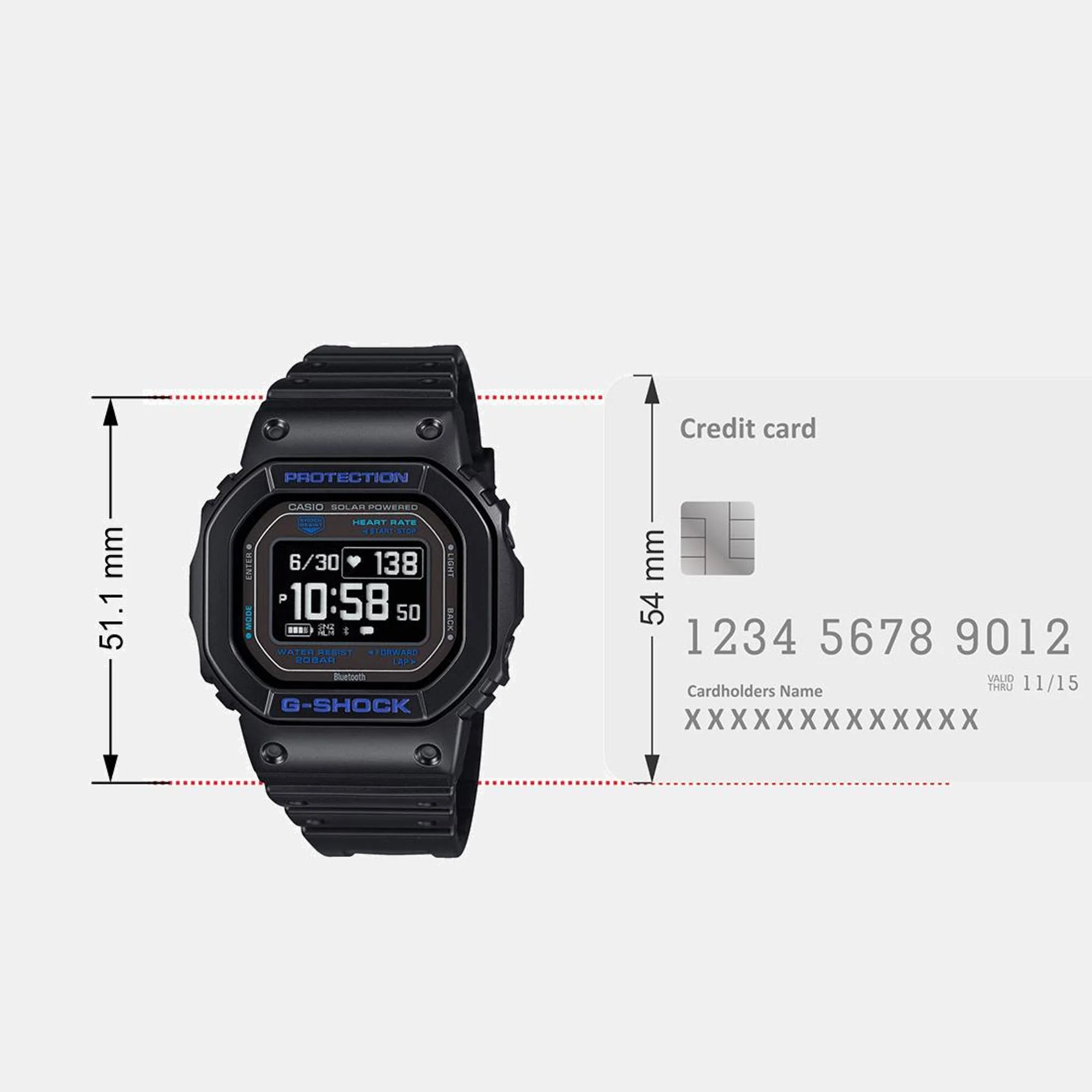 G-Shock Men Quartz Black Dial Digital Resin Watch G1545 - Image 10