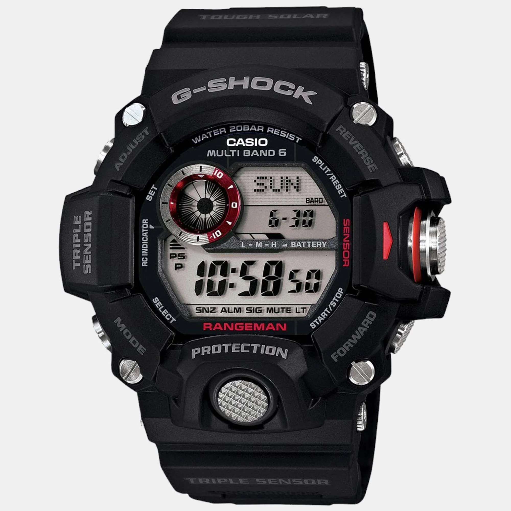 G-Shock Men Quartz Black Dial Digital Resin Watch G485 - Image 2