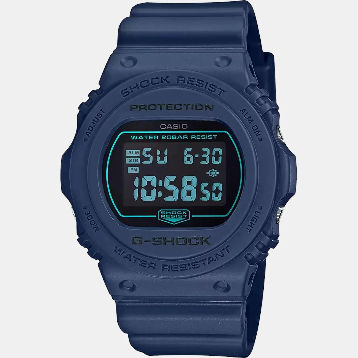 G-Shock Men Quartz Black Dial Digital Resin Watch G966 - Image 2