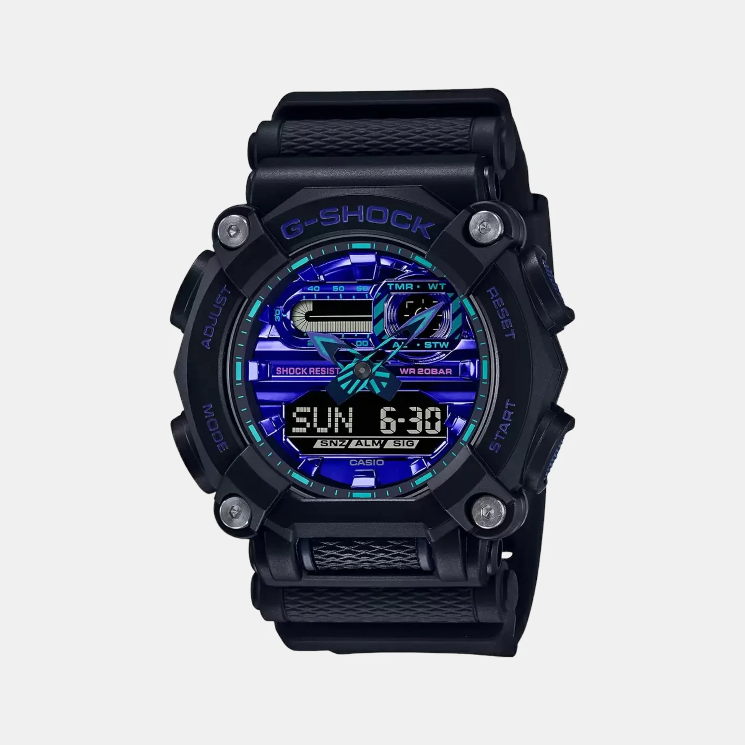 G-Shock Men Quartz Blue Dial Analog-Digital Resin Watch G1183