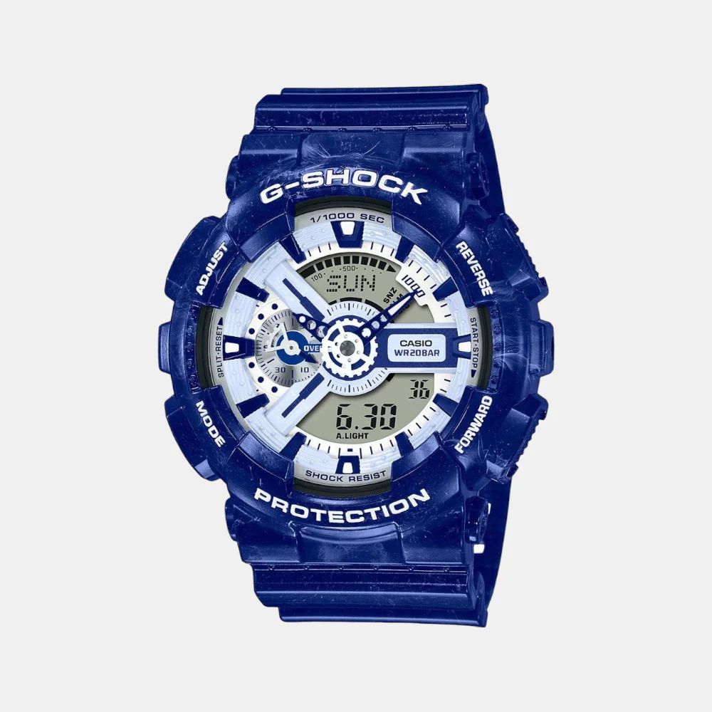 G-Shock Men Quartz Blue Dial Analog-Digital Resin Watch G1258